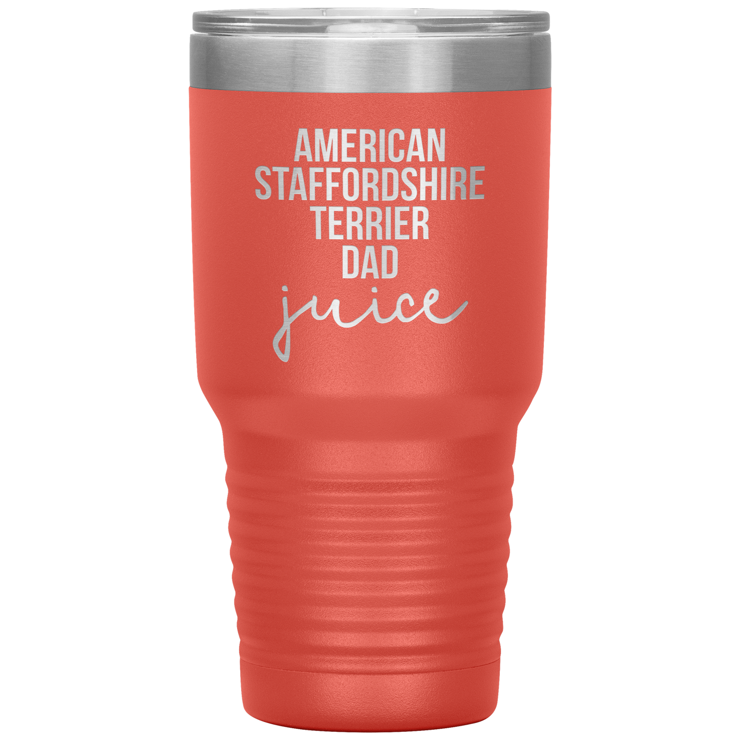 American Staffordshire Terrier Dad Tumbler, Funny Travel Coffee Mug, Birthday Gifts for Men and Women