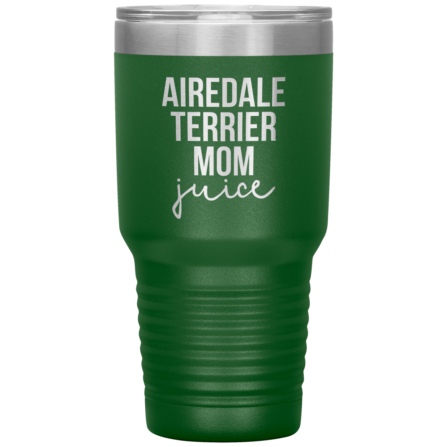 Airedale Terrier Mom Tumbler, Funny Travel Coffee Mug, Birthday Gifts for Men and Women