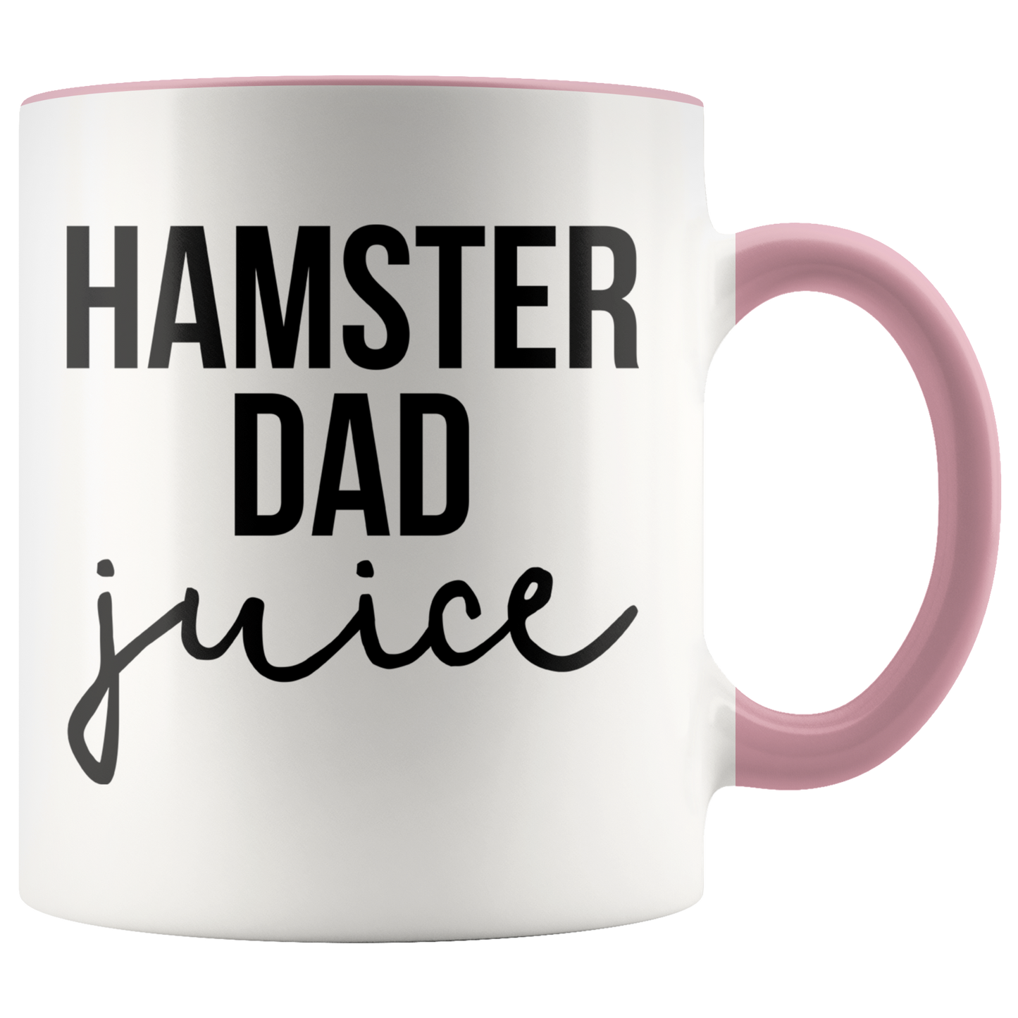 Hamster Dad Gifts, Coffee Mug, Two Tone Accent Cup, Birthday Gift for Men and Women