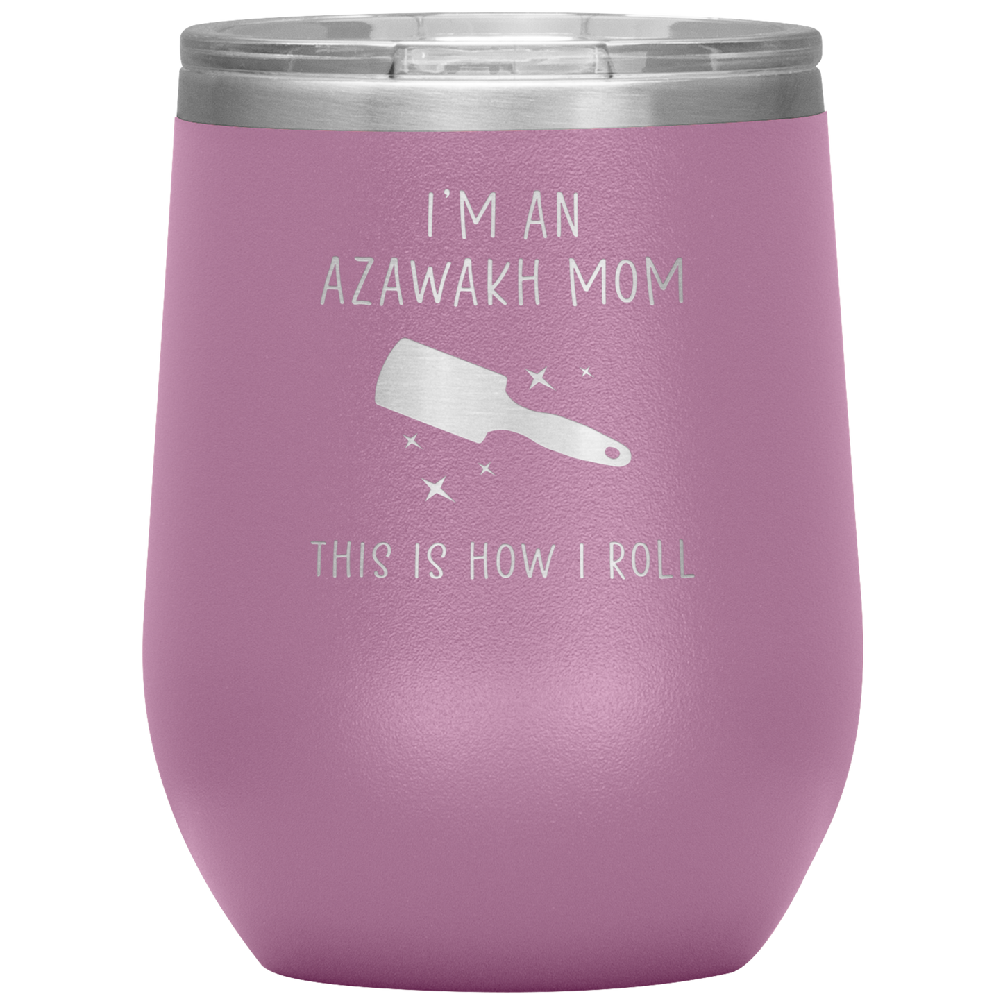 Azawakh Mom Wine Tumbler, Funny Travel Wine Cup, Birthday Gifts for Men and Women