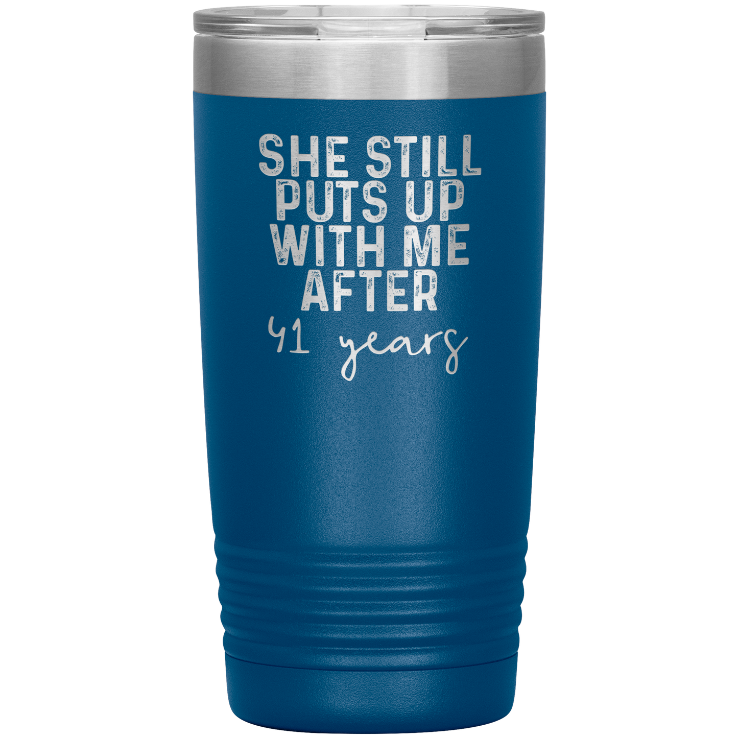 41st Anniversary Gifts for Husband, Coffee Mug, Tumbler, Birthday Gifts for Men and Women