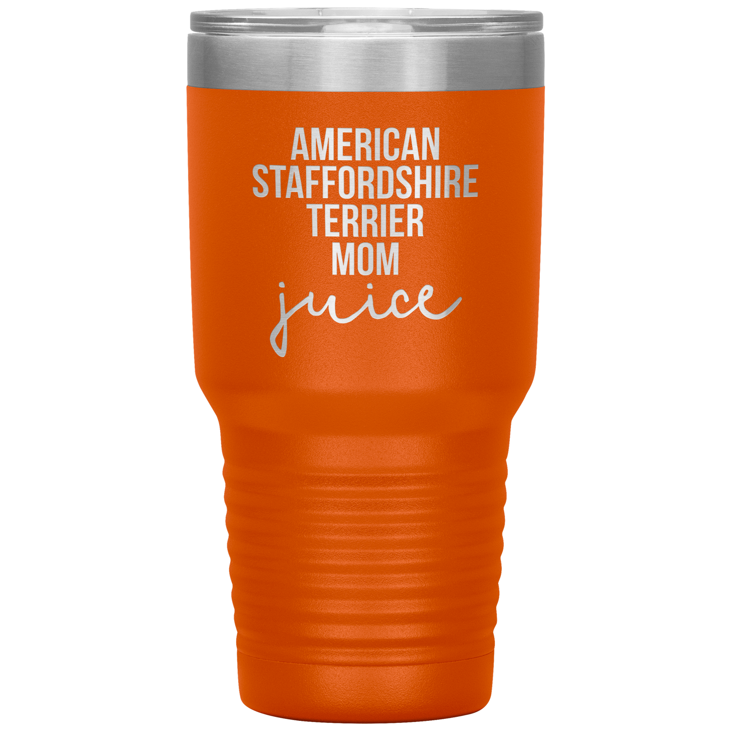 American Staffordshire Terrier Mom Tumbler, Funny Travel Coffee Mug, Birthday Gifts for Men and Women