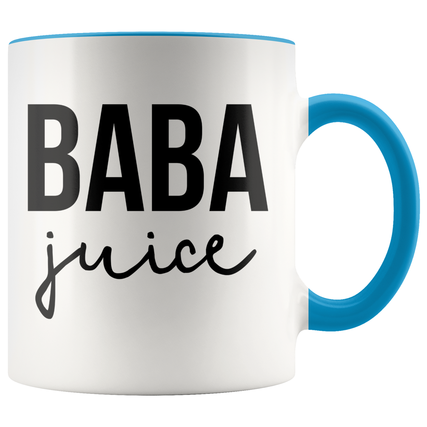 Baba Gifts, Coffee Mug, Two Tone Accent Cup, Birthday Gift for Men and Women