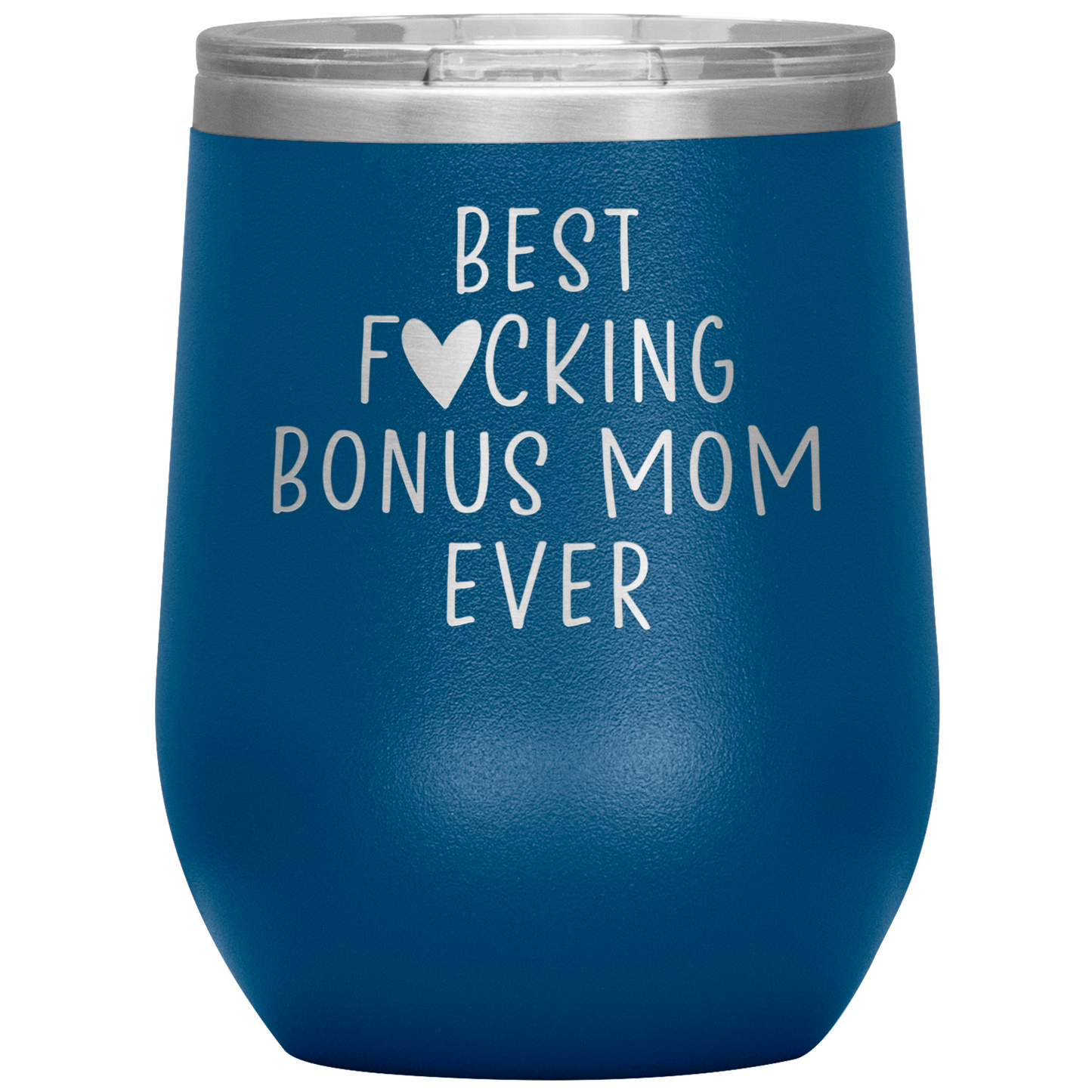 Bonus Mom Wine Tumbler, Bonus Mom Gifts, Travel Wine Cup, Birthday Gifts for Men and Women