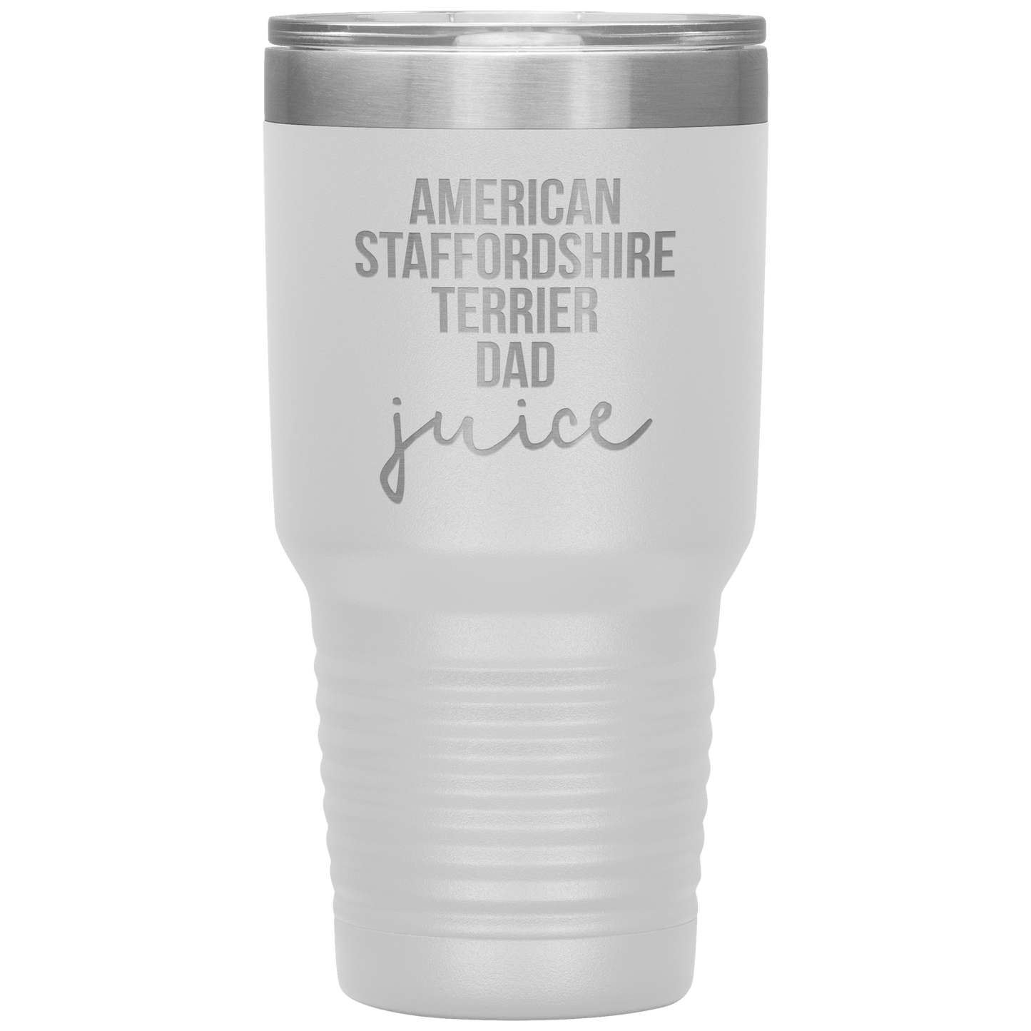 American Staffordshire Terrier Dad Tumbler, Funny Travel Coffee Mug, Birthday Gifts for Men and Women