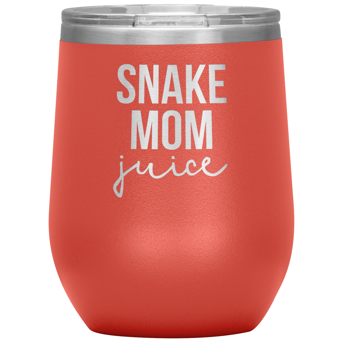 Snake Mom Wine Tumbler, Snake Mom Gifts, Travel Wine Cup, Birthday Gifts for Men and Women