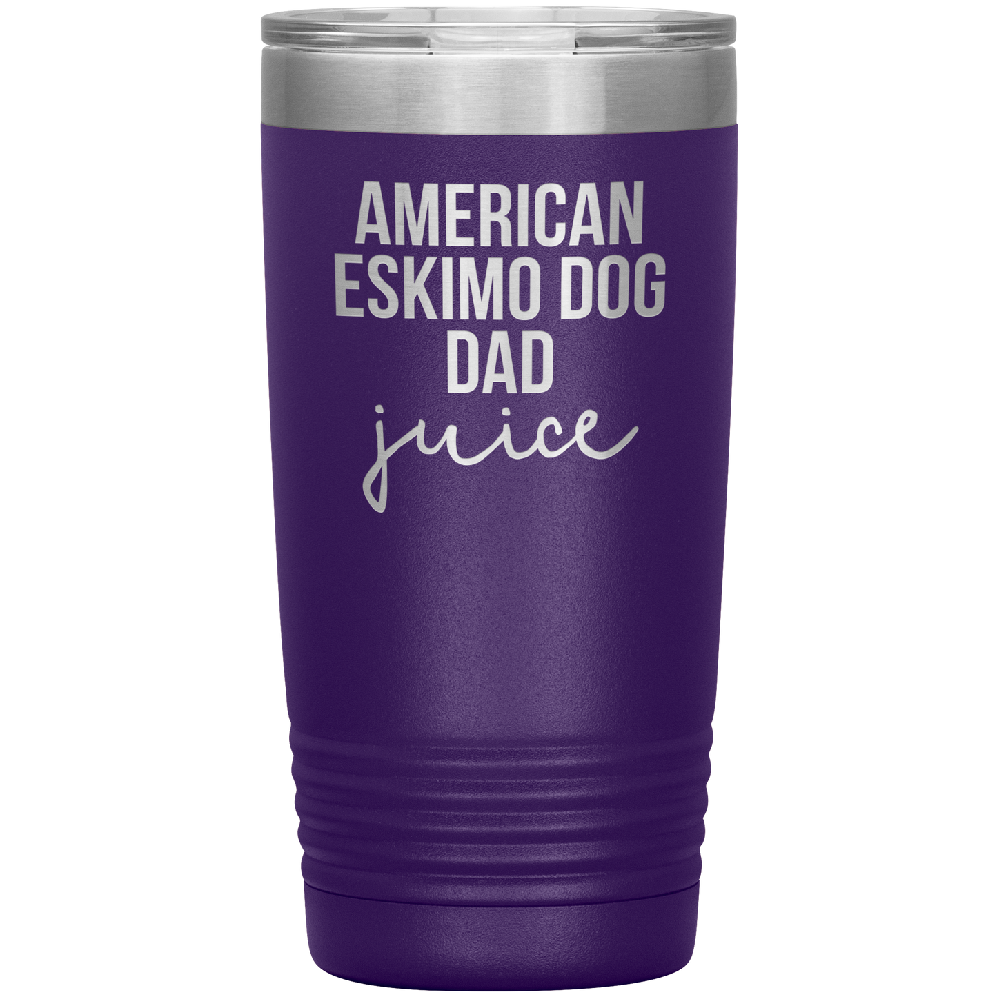 American Eskimo Dog Dad Tumbler, Funny Travel Coffee Mug, Birthday Gifts for Men and Women