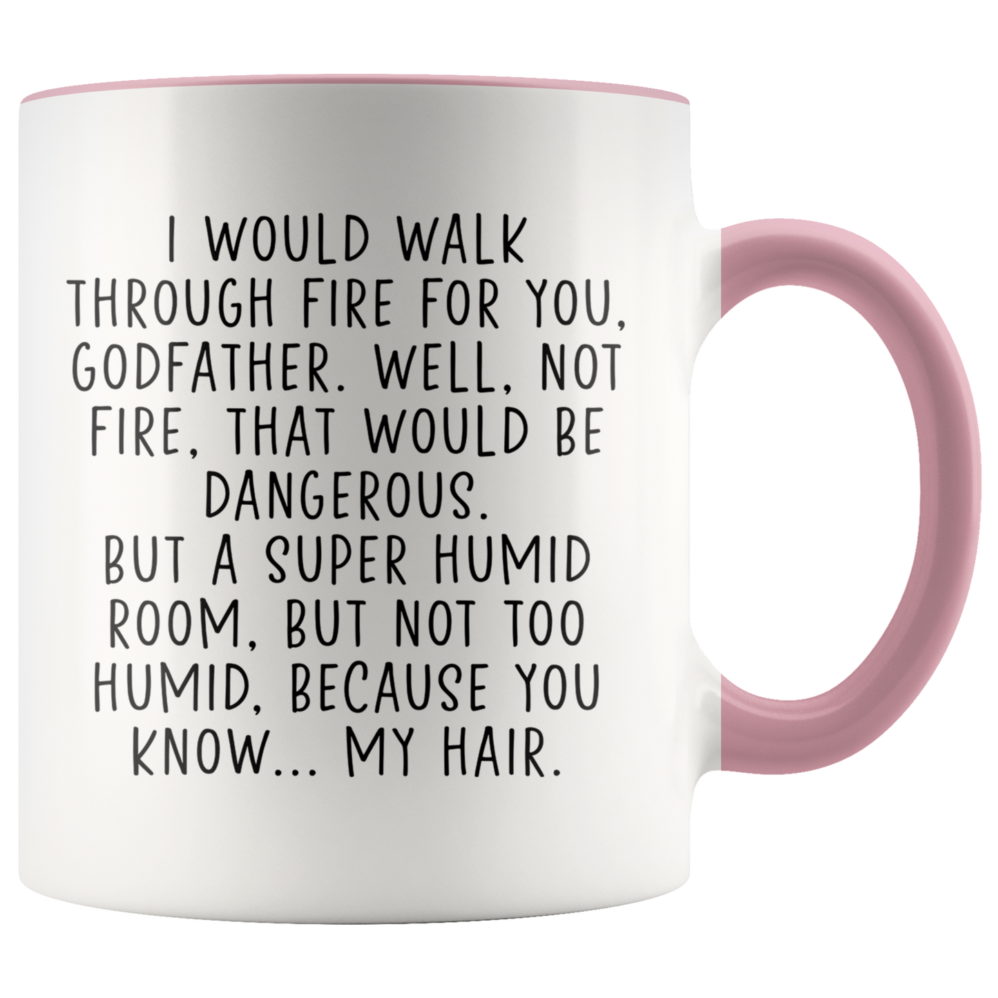 Godfather Gifts, Coffee Mug, Two Tone Accent Cup, Birthday Gift for Men and Women