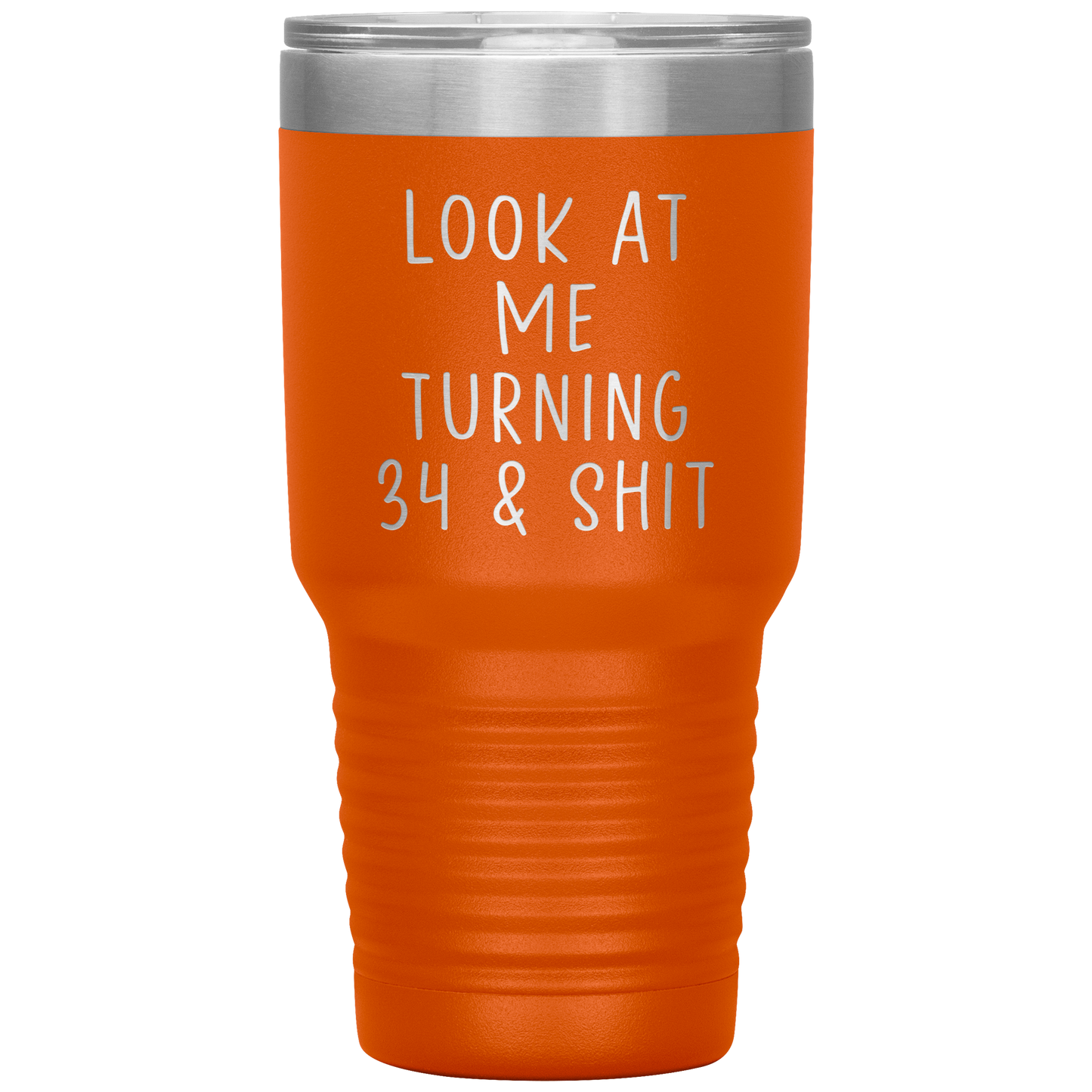 34th Birthday Tumbler, 34th Birthday Gifts, Travel Coffee Mug, Birthday Gifts for Men and Women