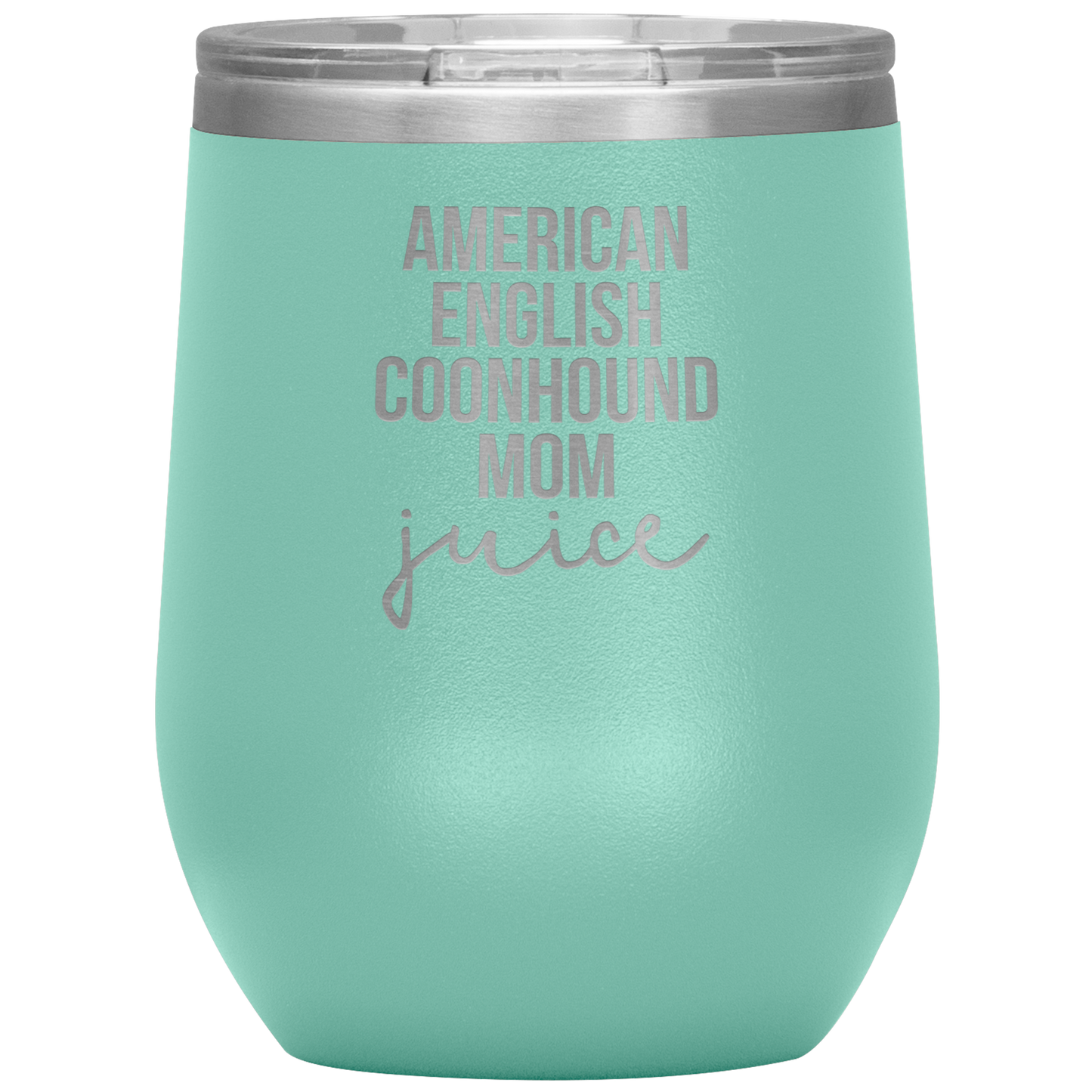 American English Coonhound Mom Wine Tumbler, Funny Travel Wine Cup, Birthday Gifts for Men and Women