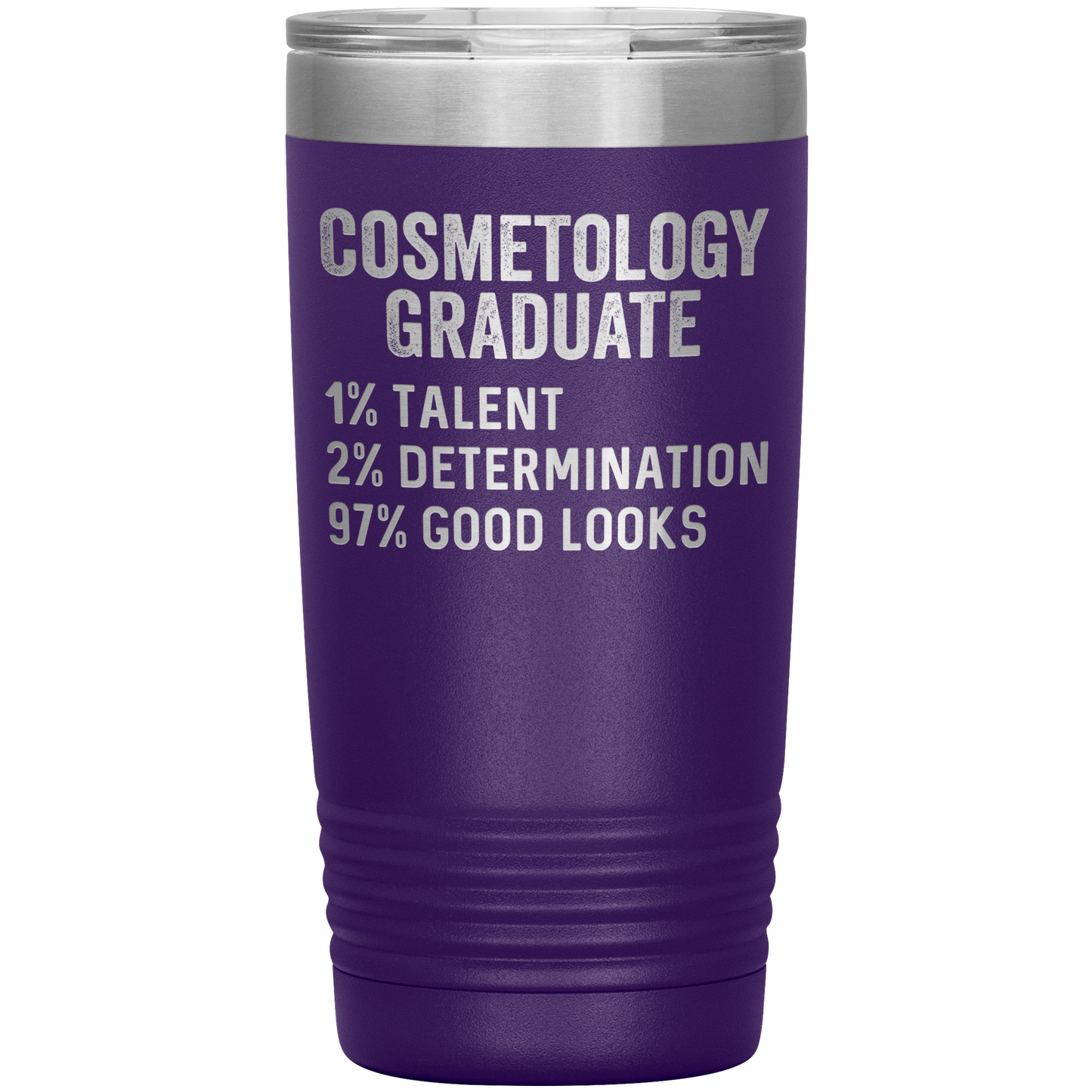 Cosmetology Graduate Tumbler, Funny Cosmetologist Graduation Travel Coffee Mug, Birthday Gifts for Men and Women