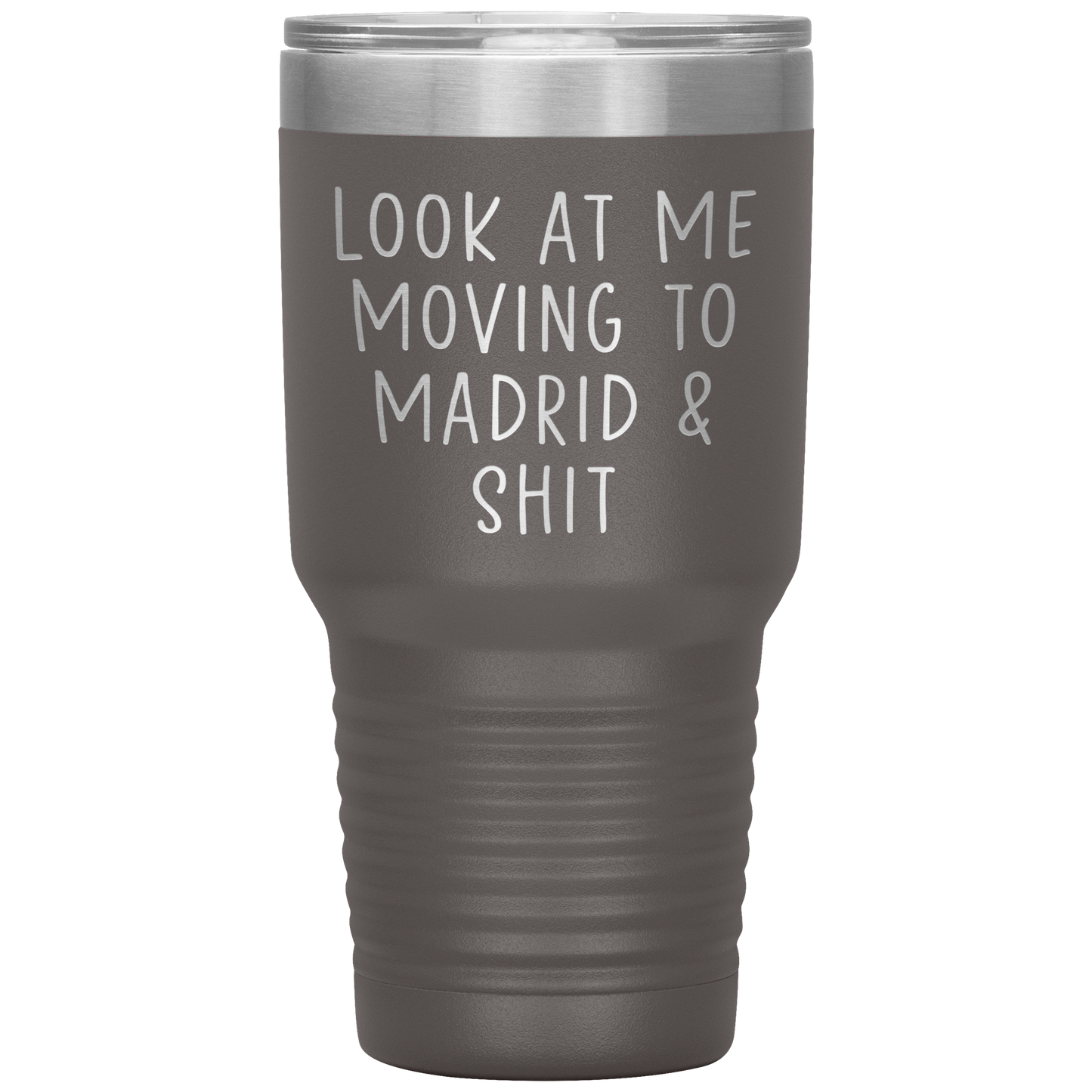 Moving to Madrid Spain Tumbler, Funny Travel Coffee Mug, Birthday Gifts for Men and Women