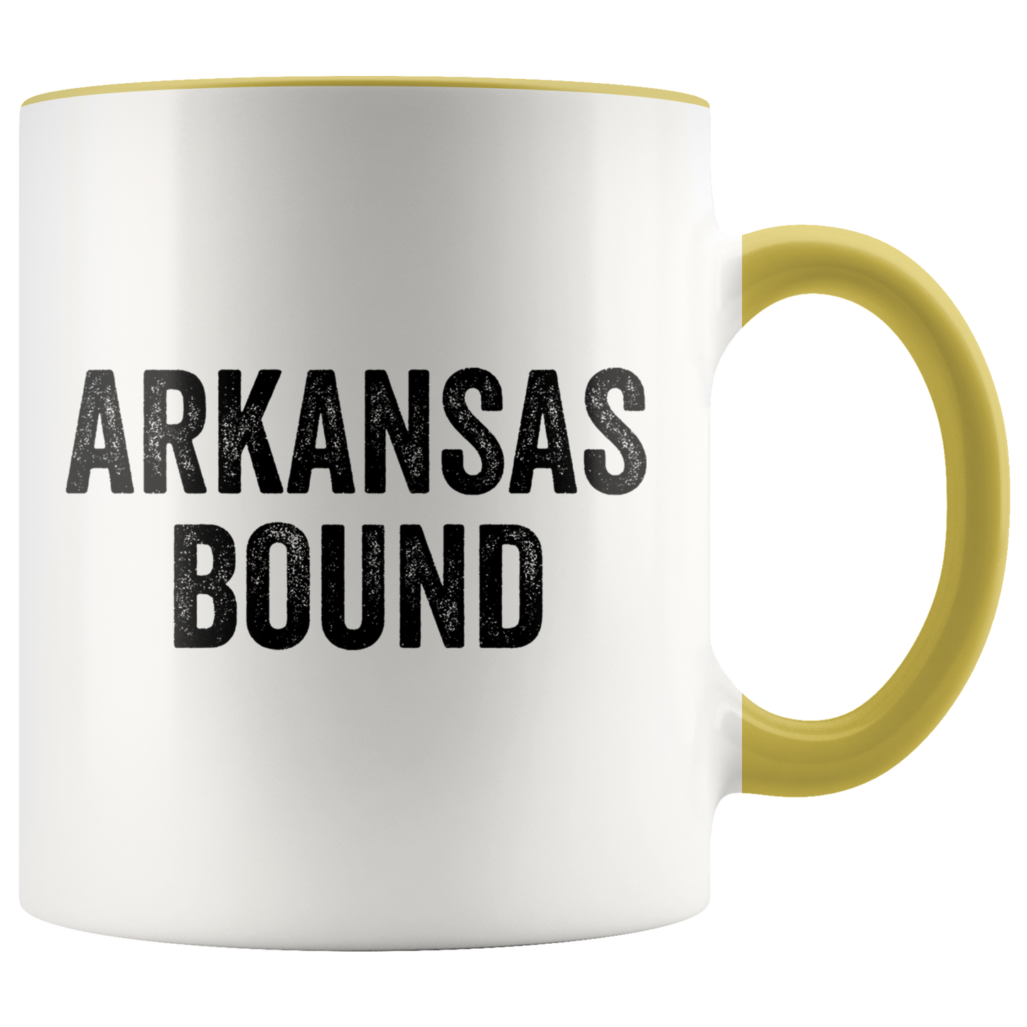 Moving to Arkansas Gifts, Coffee Mug, Two Tone Accent Cup, Birthday Gift for Men and Women