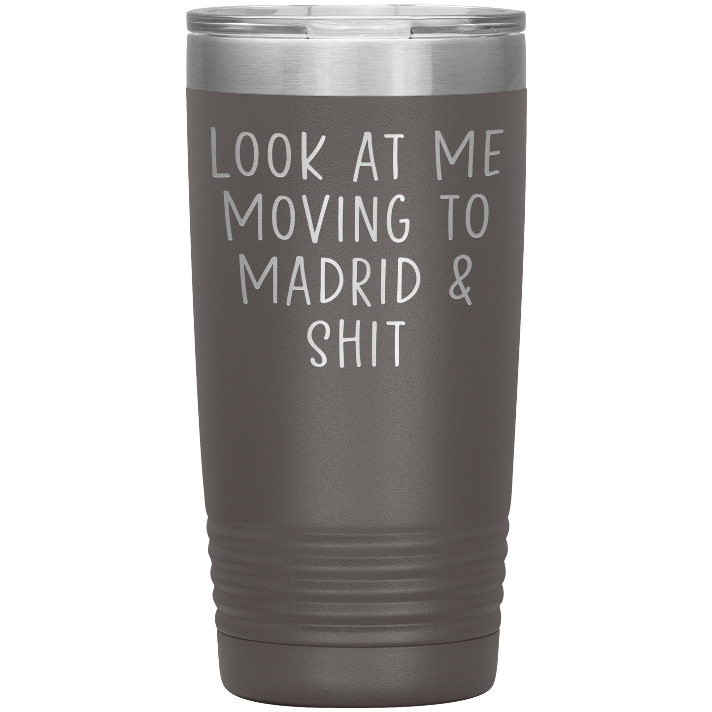 Moving to Madrid Spain Tumbler, Funny Moving Away Travel Coffee Mug, Birthday Gifts for Men and Women