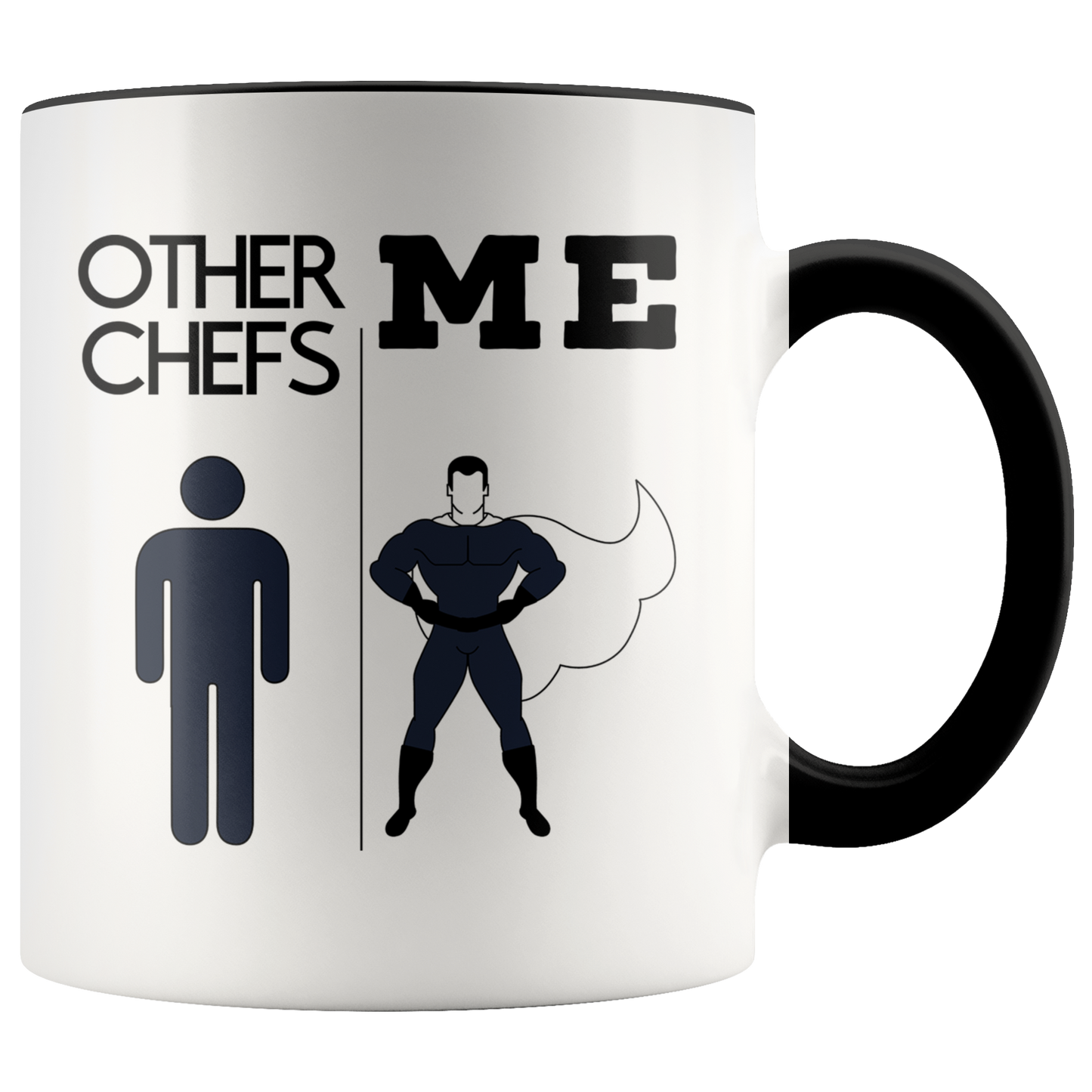 Chef Gifts, Funny Coffee Mug, Appreciation Two Tone Accent Cup, Birthday Gift for Men and Women