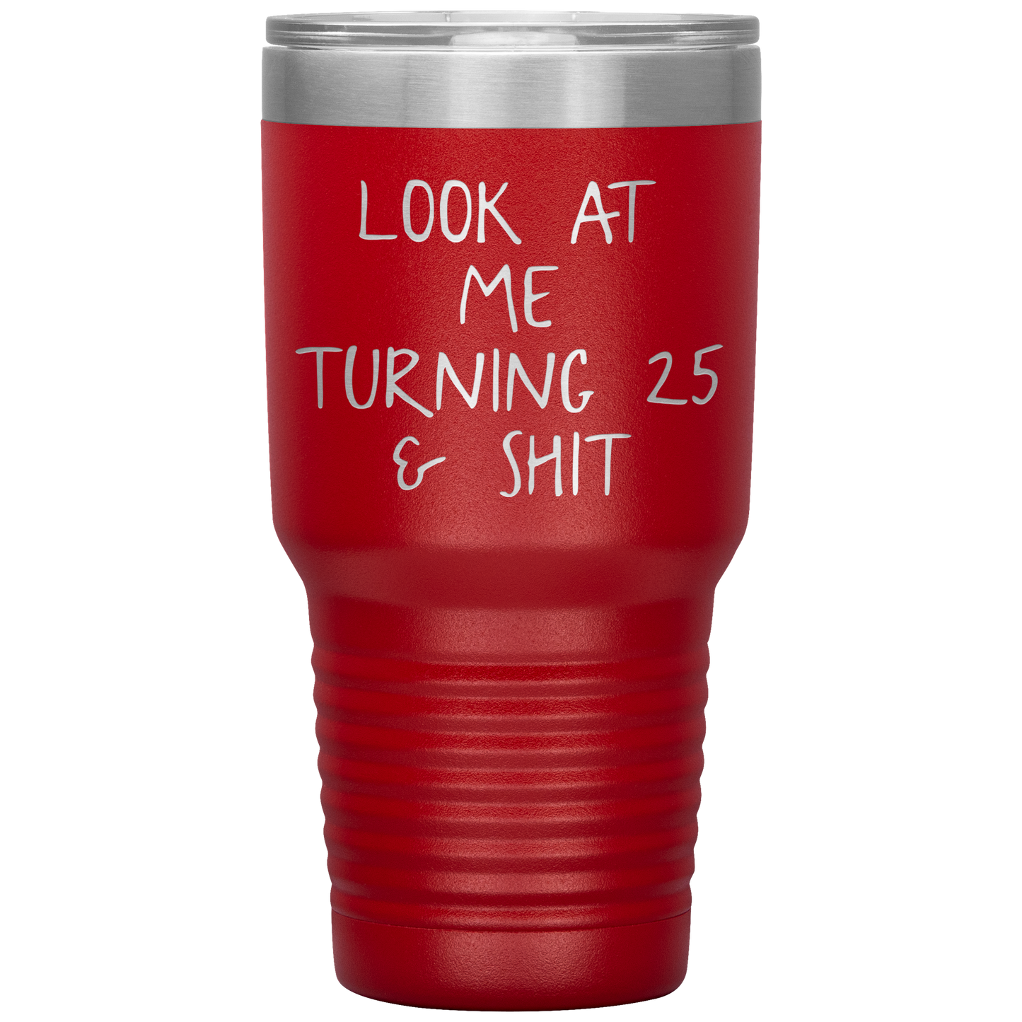 25th Birthday Tumbler, 25th Birthday Gifts, Travel Coffee Mug, Birthday Gifts for Men and Women