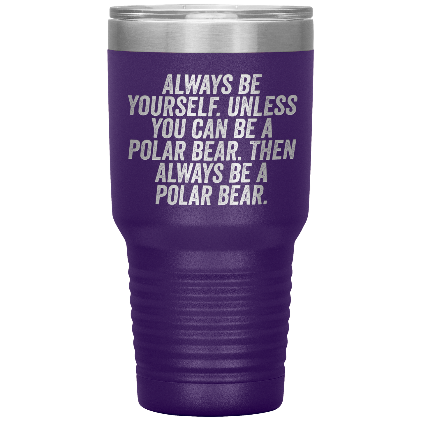 Polar Bear Tumbler, Polar Bear Gifts, Travel Coffee Mug, Birthday Gifts for Men and Women