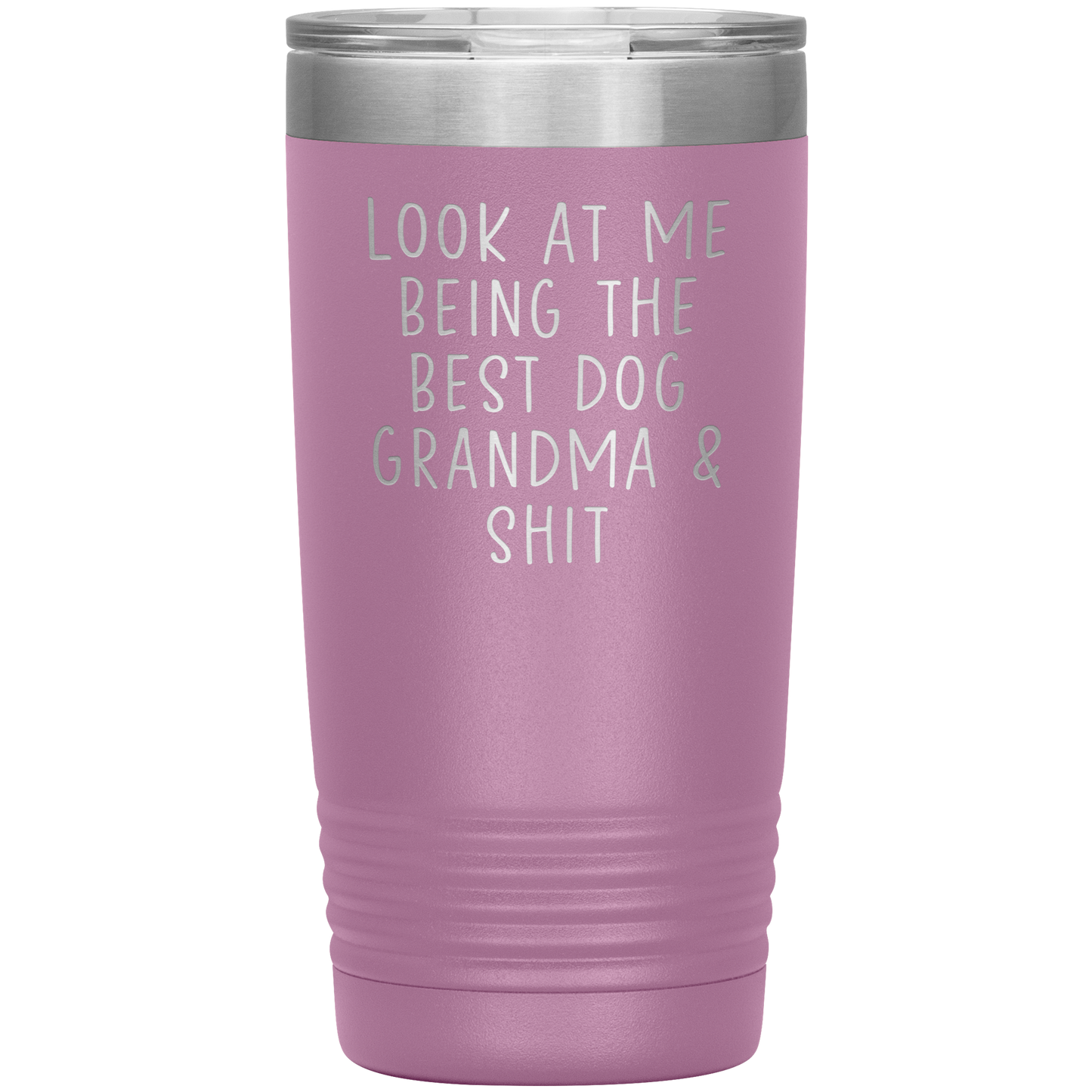 Chien Grandma Tumbler, Cadeaux de grand-mère de chien, tasse de café de grand-mère de chien, cadeaux d’anniversaire pour des hommes et des femmes