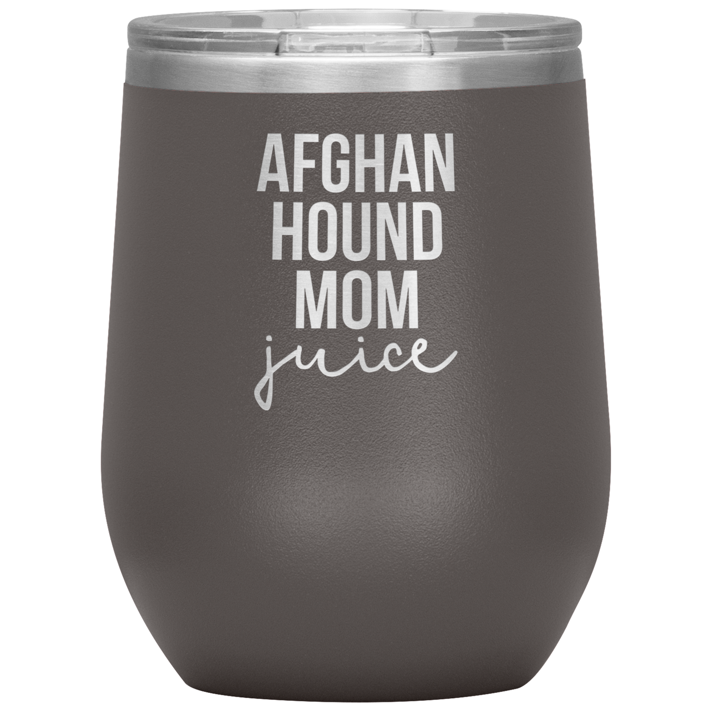 Afghan Hound Mom Wine Tumbler, Funny Travel Wine Cup, Birthday Gifts for Men and Women