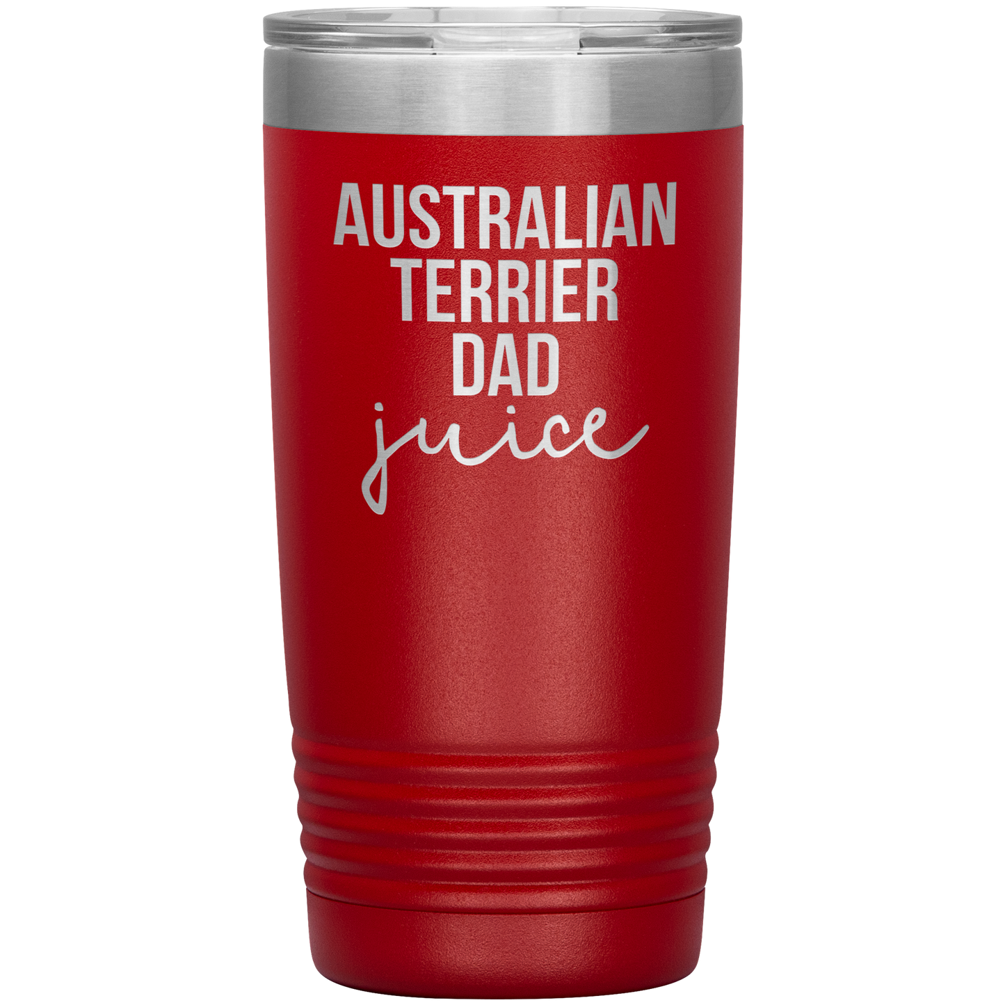 Australian Terrier Dad Tumbler, Funny Travel Coffee Mug, Birthday Gifts for Men and Women