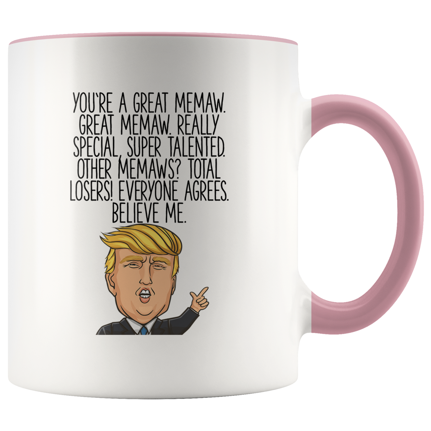 Memaw Gifts, Memaw Coffee Mug, Two Tone Accent Cup, Birthday Gift for Men and Women