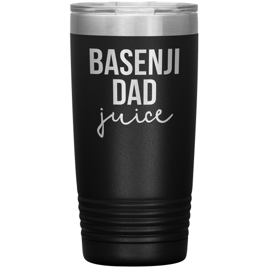 Basenji Dad Tumbler, Funny Travel Coffee Mug, Birthday Gifts for Men and Women