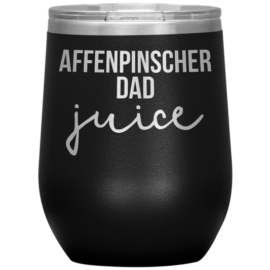 Affenpinscher Dad Wine Tumbler, Funny Travel Wine Cup, Birthday Gifts for Men and Women