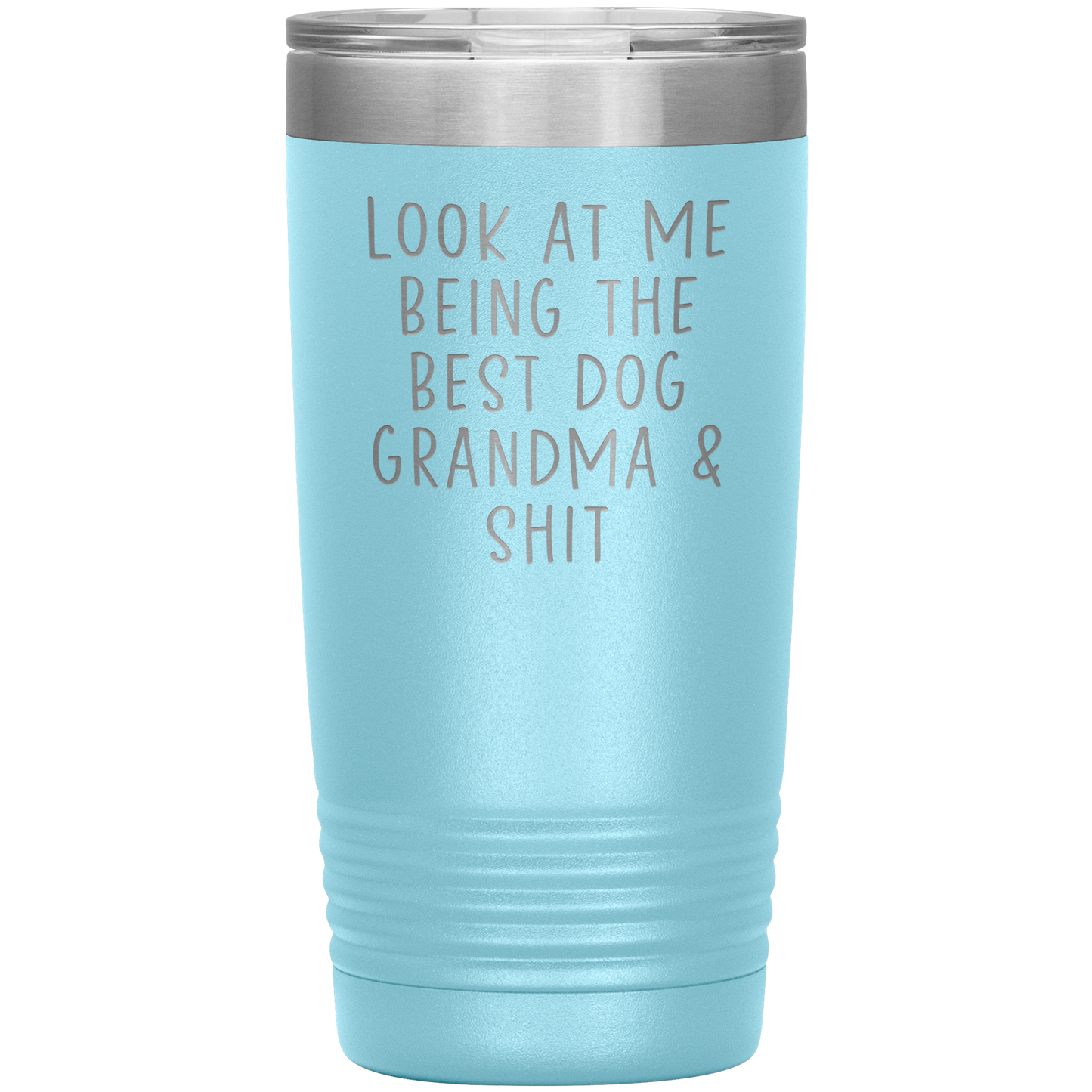 Chien Grandma Tumbler, Cadeaux de grand-mère de chien, tasse de café de grand-mère de chien, cadeaux d’anniversaire pour des hommes et des femmes