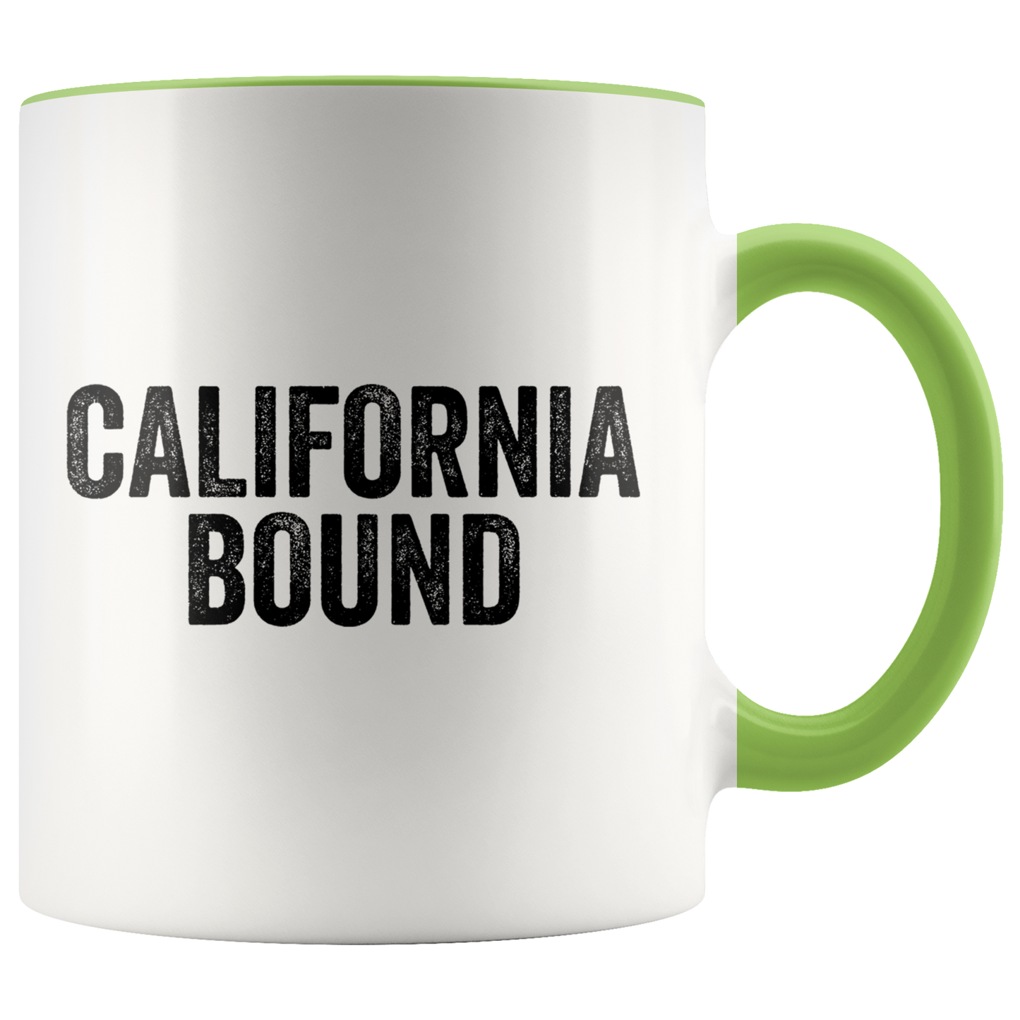 Moving to California Gifts, Coffee Mug, Two Tone Accent Cup, Birthday Gift for Men and Women