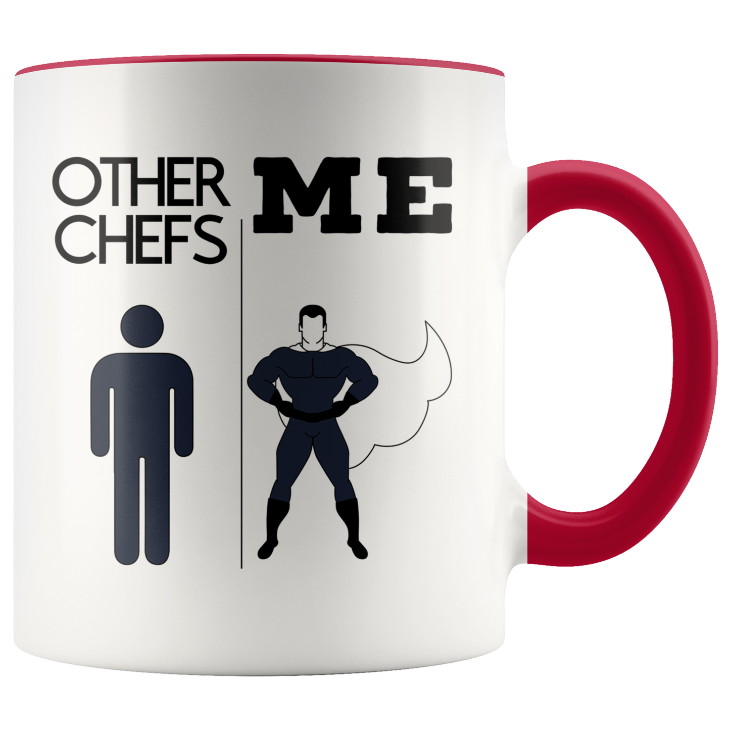 Chef Gifts, Funny Coffee Mug, Appreciation Two Tone Accent Cup, Birthday Gift for Men and Women