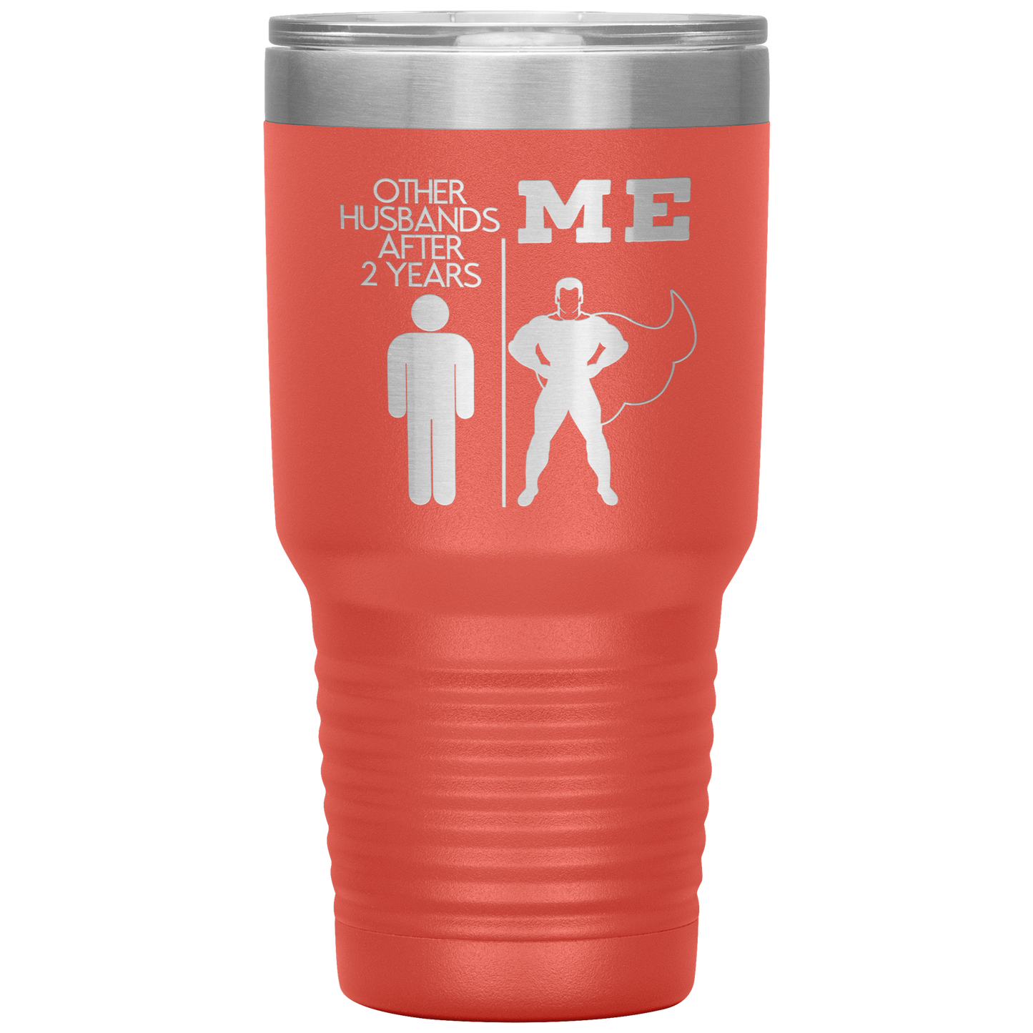 2nd Anniversary Tumbler, 2nd Anniversary Gifts, Travel Coffee Mug, Birthday Gifts for Men and Women