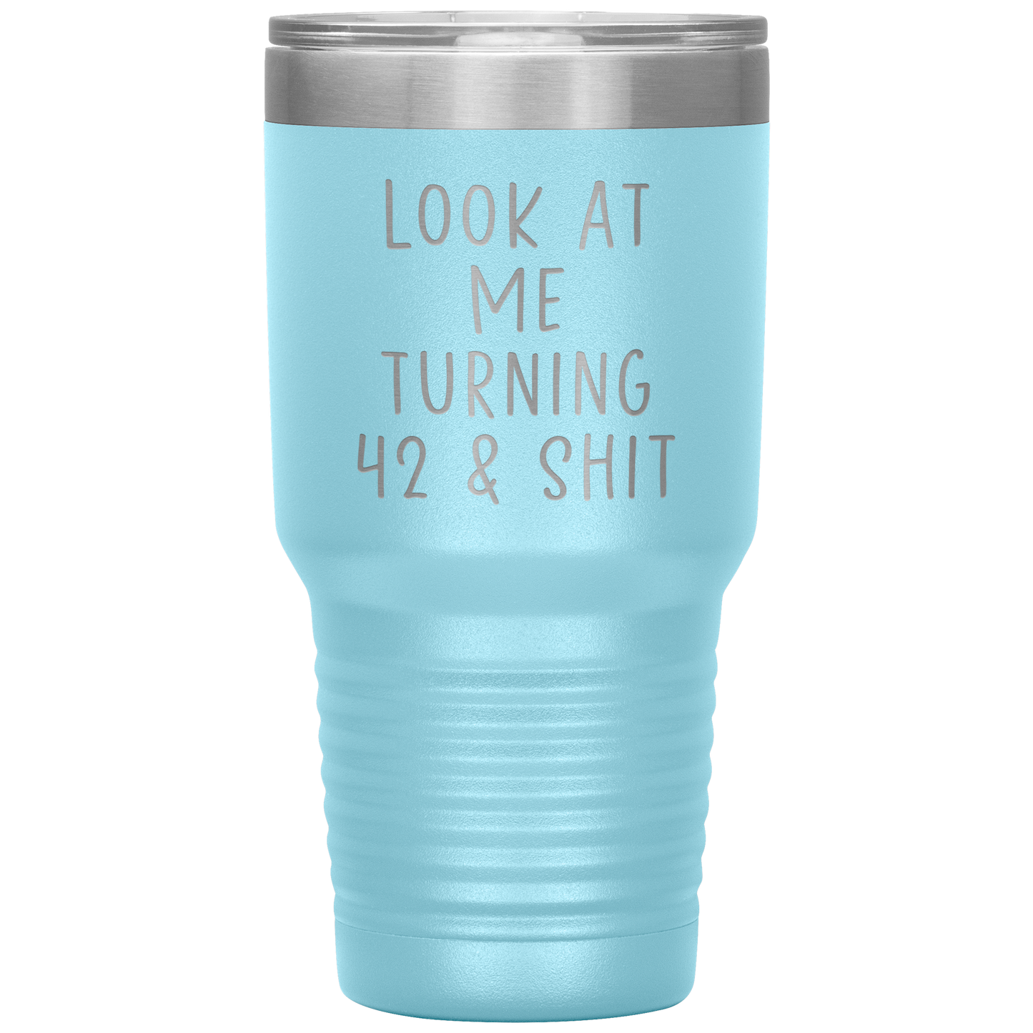 42e anniversaire Tumbler, 42e anniversaire des cadeaux, voyage de café, cadeaux d'anniversaire pour hommes et femmes