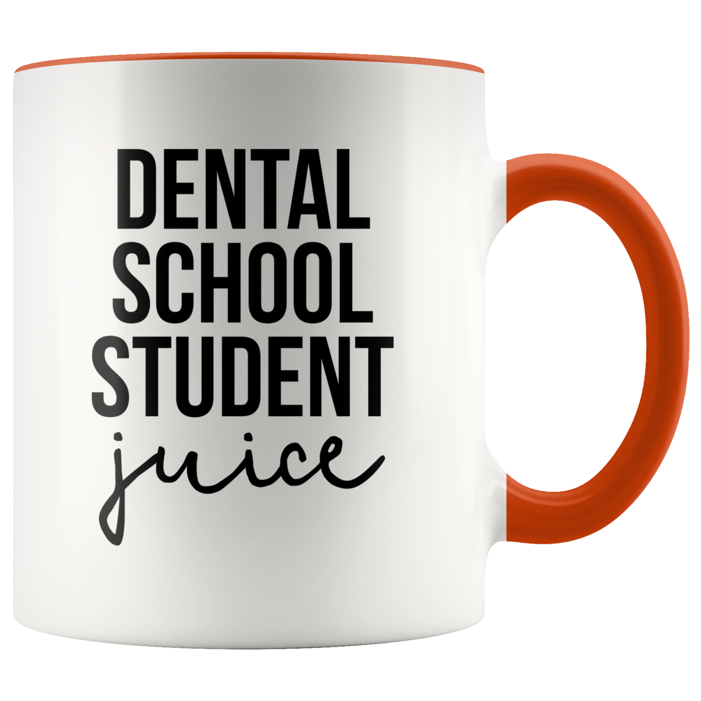 Dental School Student Gifts, Coffee Mug, Two Tone Accent Cup, Birthday Gift for Men and Women