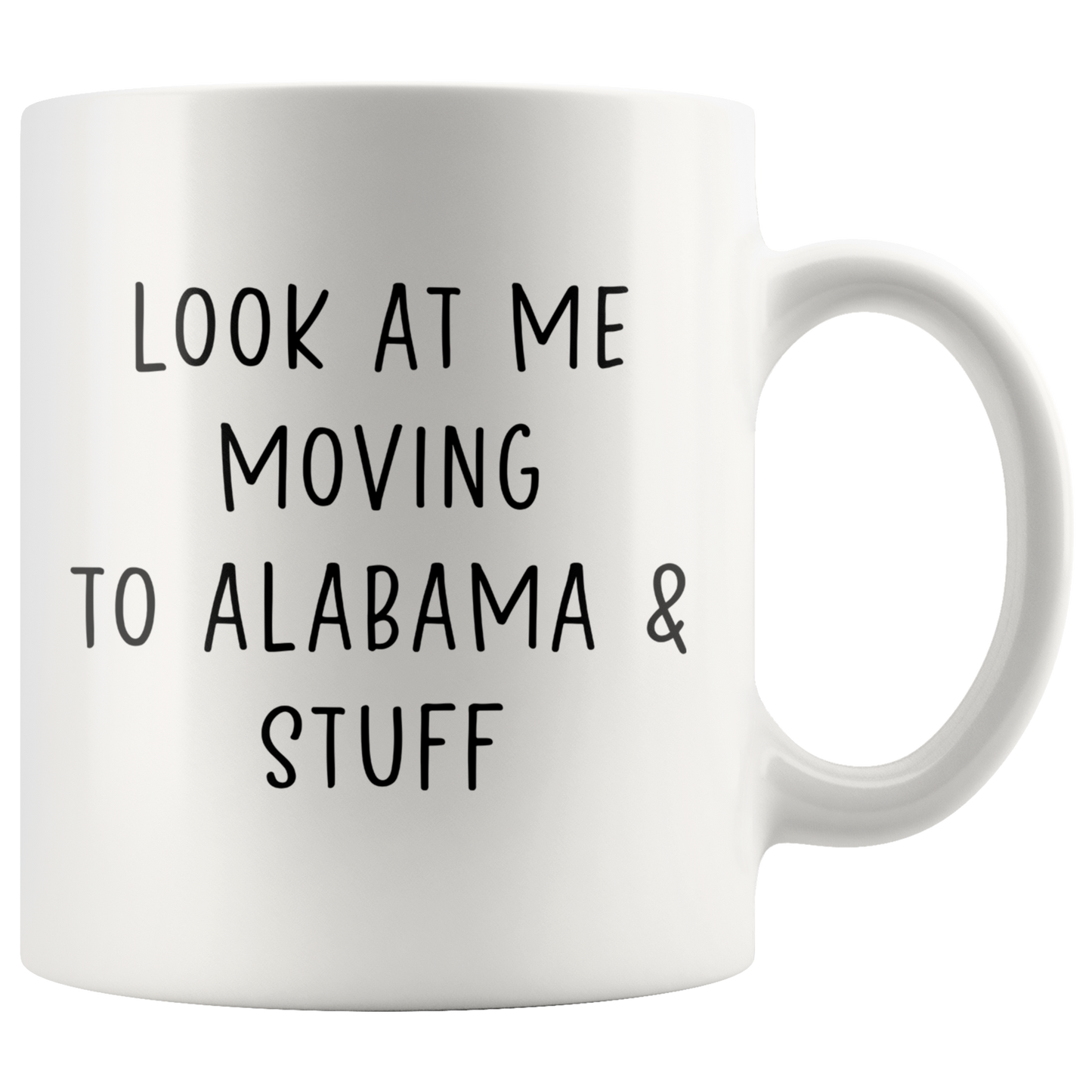 Moving to Alabama Gifts, Moving Away Coffee Mug, Two Tone Accent Cup, Birthday Gift for Men and Women