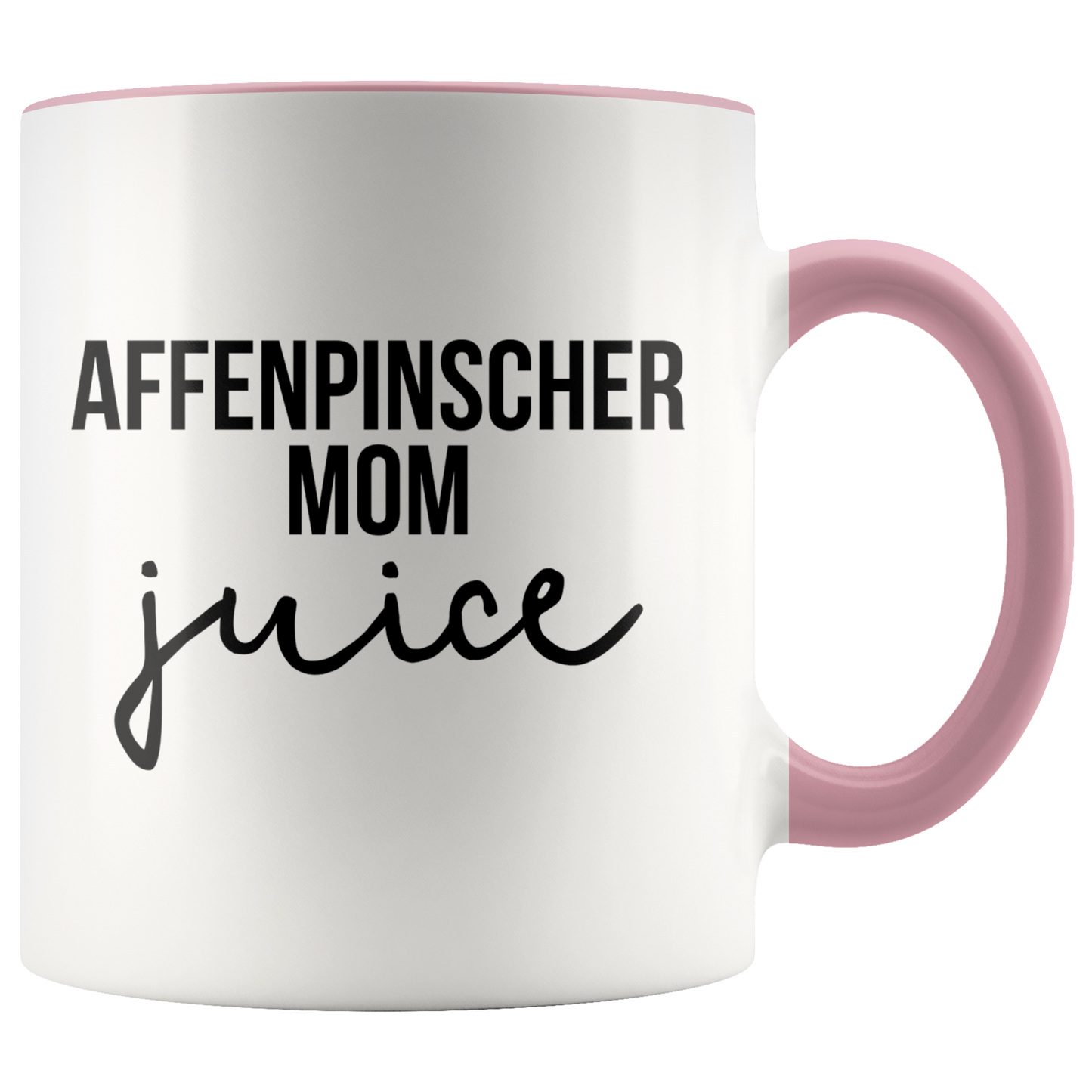 Affenpinscher Mom Gifts, Affenpinscher Mom Coffee Mug, Two Tone Accent Cup, Birthday Gift for Men and Women