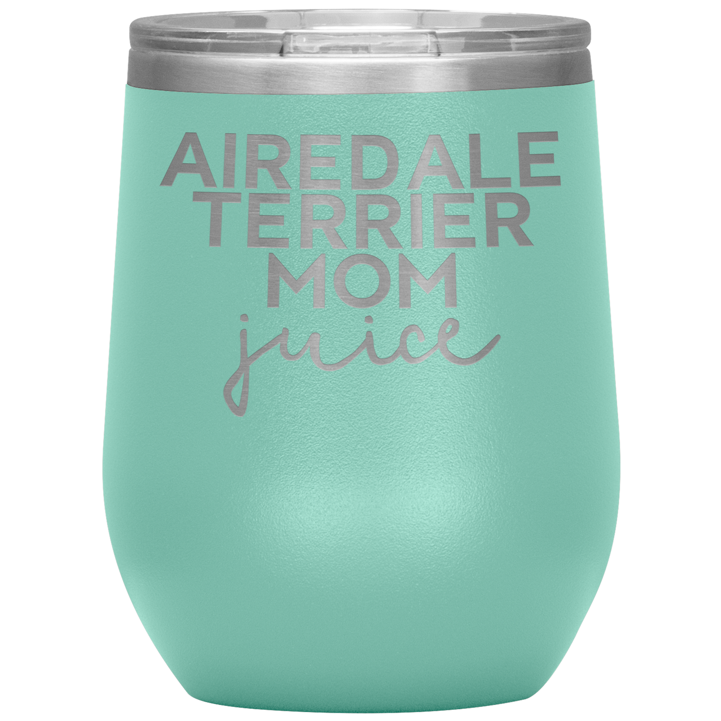 Airedale Terrier Mom Wine Tumbler, Airedale Terrier Mom Gifts, Wine Cup, Birthday Gifts for Men and Women