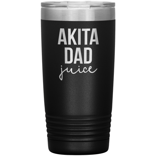 Akita Dad Tumbler, Funny Travel Coffee Mug, Birthday Gifts for Men and Women