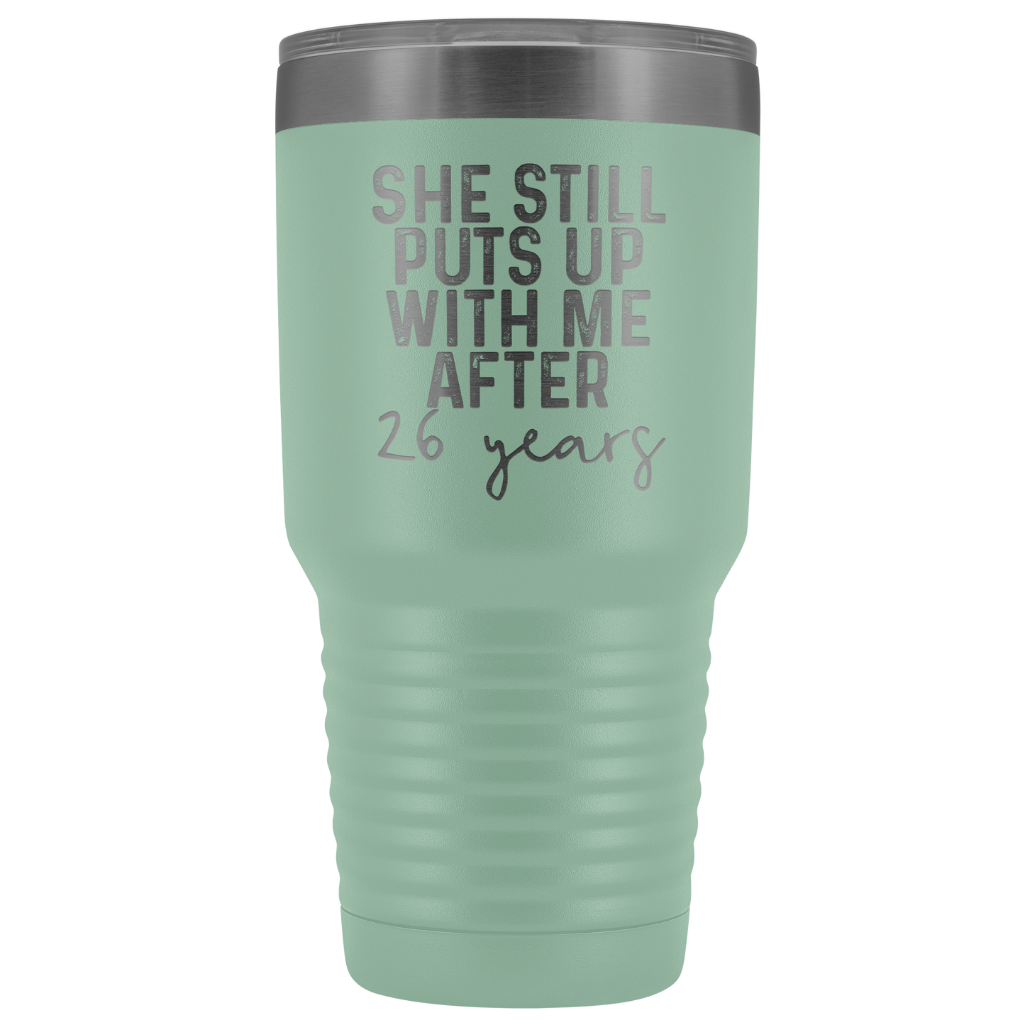 26th Wedding Anniversary, 26th Anniversary Gifts for Husband, 26 Wedding Anniversary for Men, Tumbler Mug