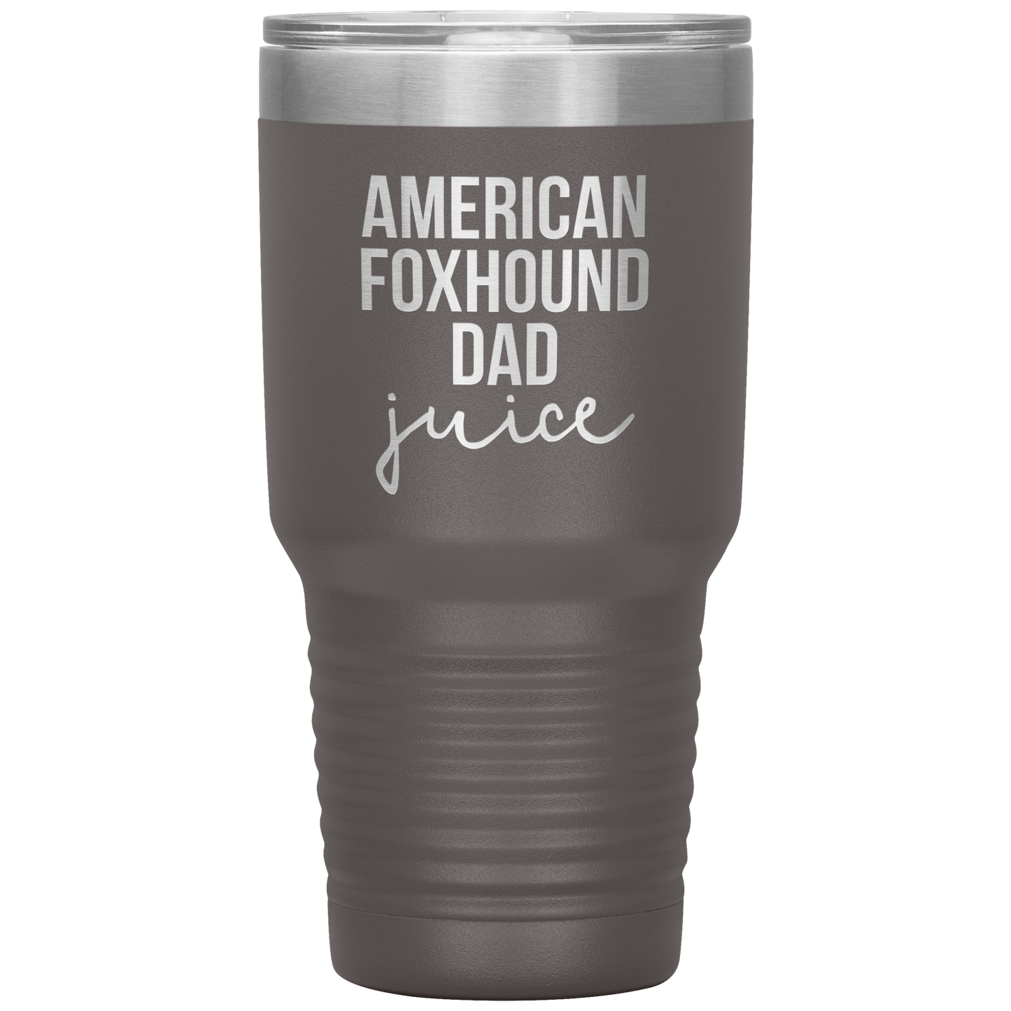 American Foxhound Dad Tumbler, Funny Travel Coffee Mug, Birthday Gifts for Men and Women