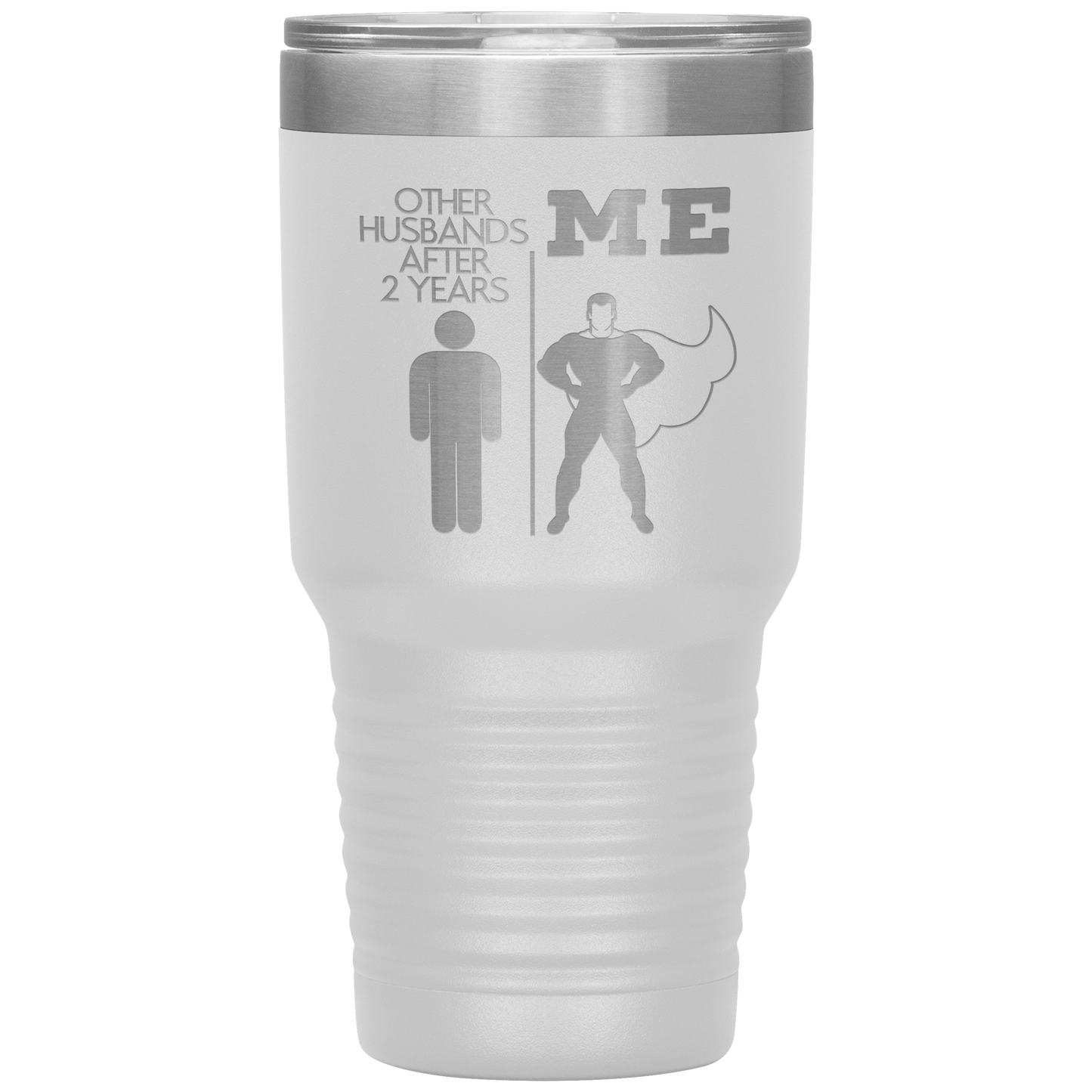 2nd Anniversary Tumbler, 2nd Anniversary Gifts, Travel Coffee Mug, Birthday Gifts for Men and Women