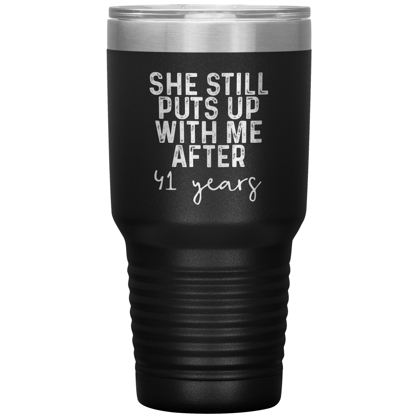 41st Anniversary Gifts for Husband, Coffee Mug, Tumbler, Birthday Gifts for Men and Women