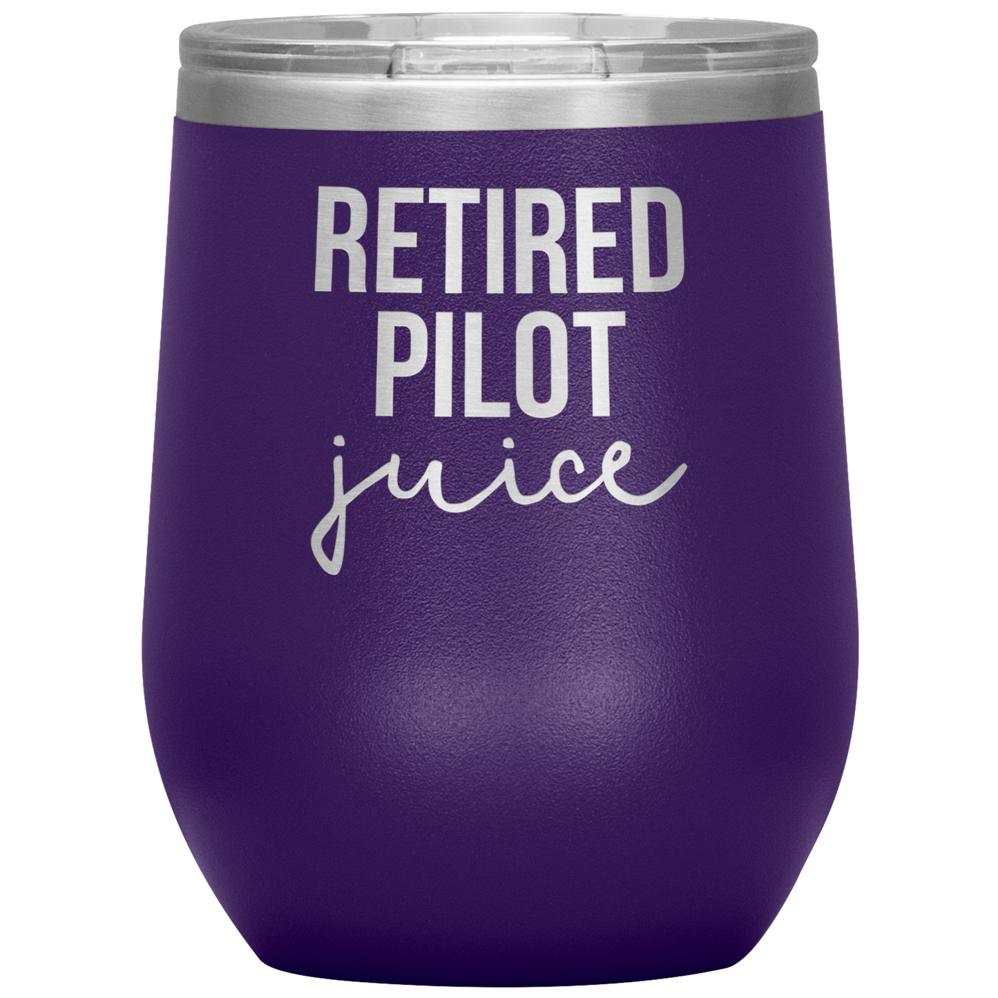 Retired Pilot Retirement Tumbler, Retired Pilot Retirement Gifts, Travel Wine Cup, Birthday Gifts for Men and Women