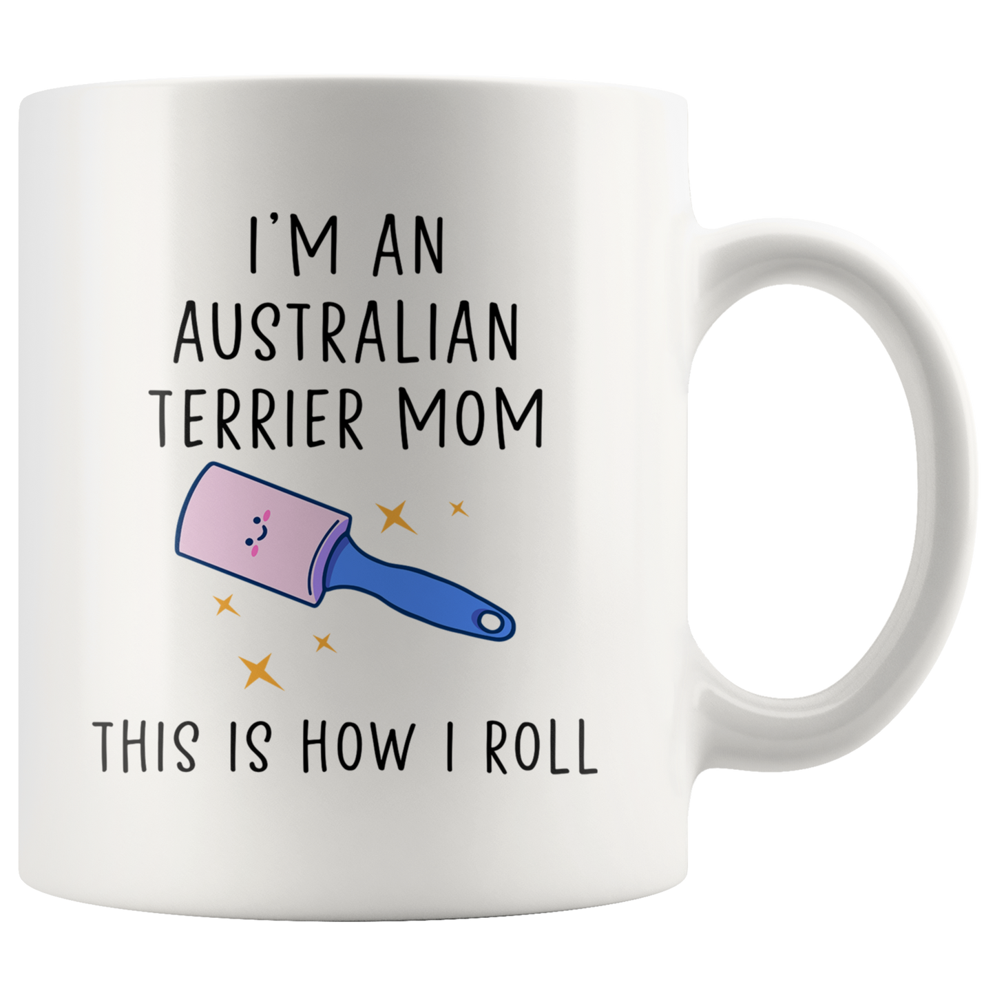 Australian Terrier Mom Gifts, Coffee Mug, Two Tone Accent Cup, Birthday Gift for Men and Women