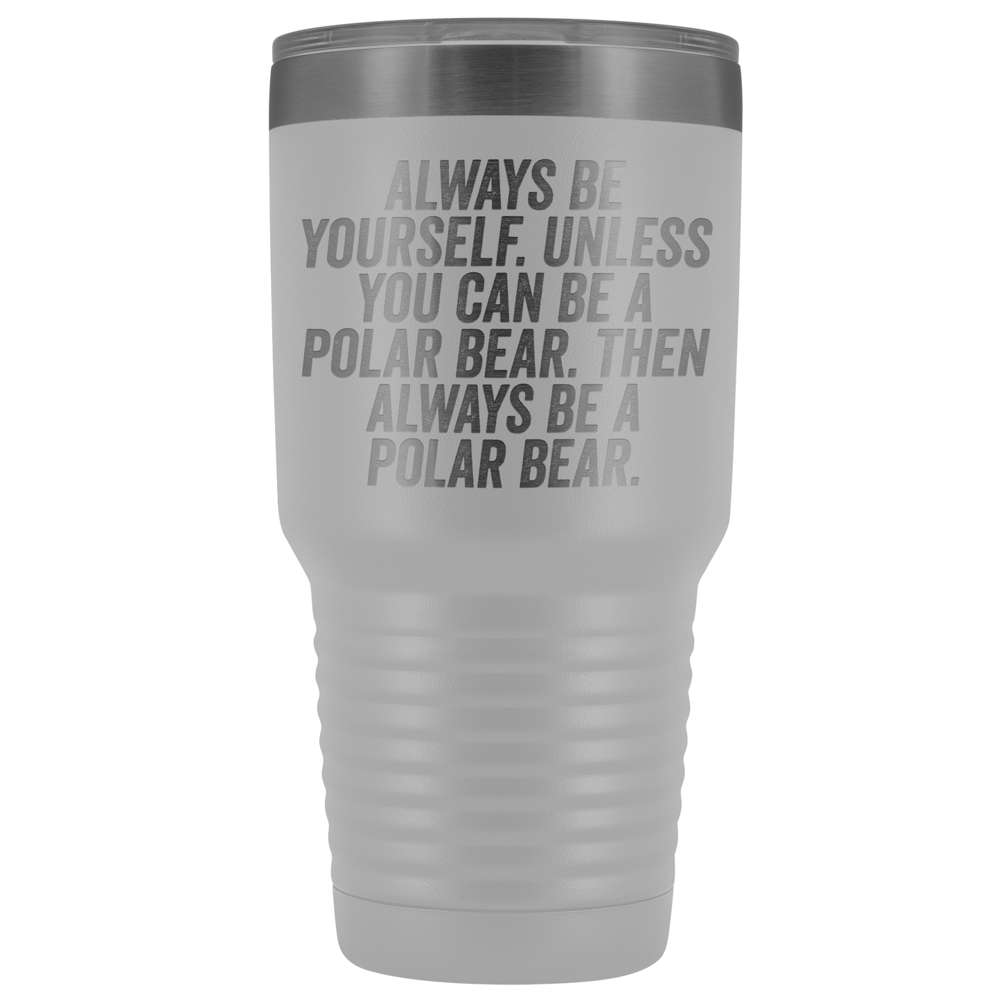 Tumbler Polar Bear Dons Polar Bear, Mug de l'ours polaire