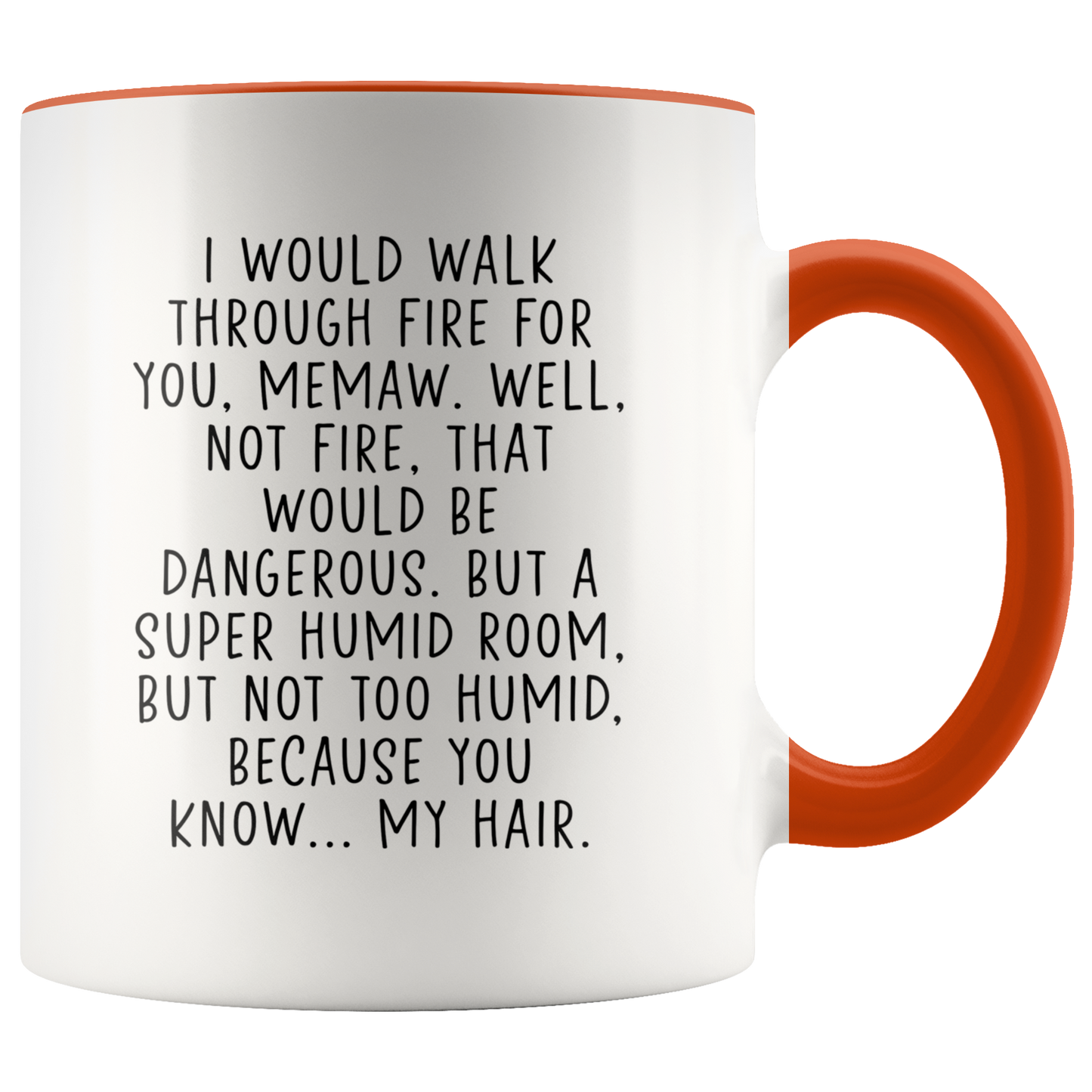 Memaw Gifts, Coffee Mug, Two Tone Accent Cup, Birthday Gift for Men and Women