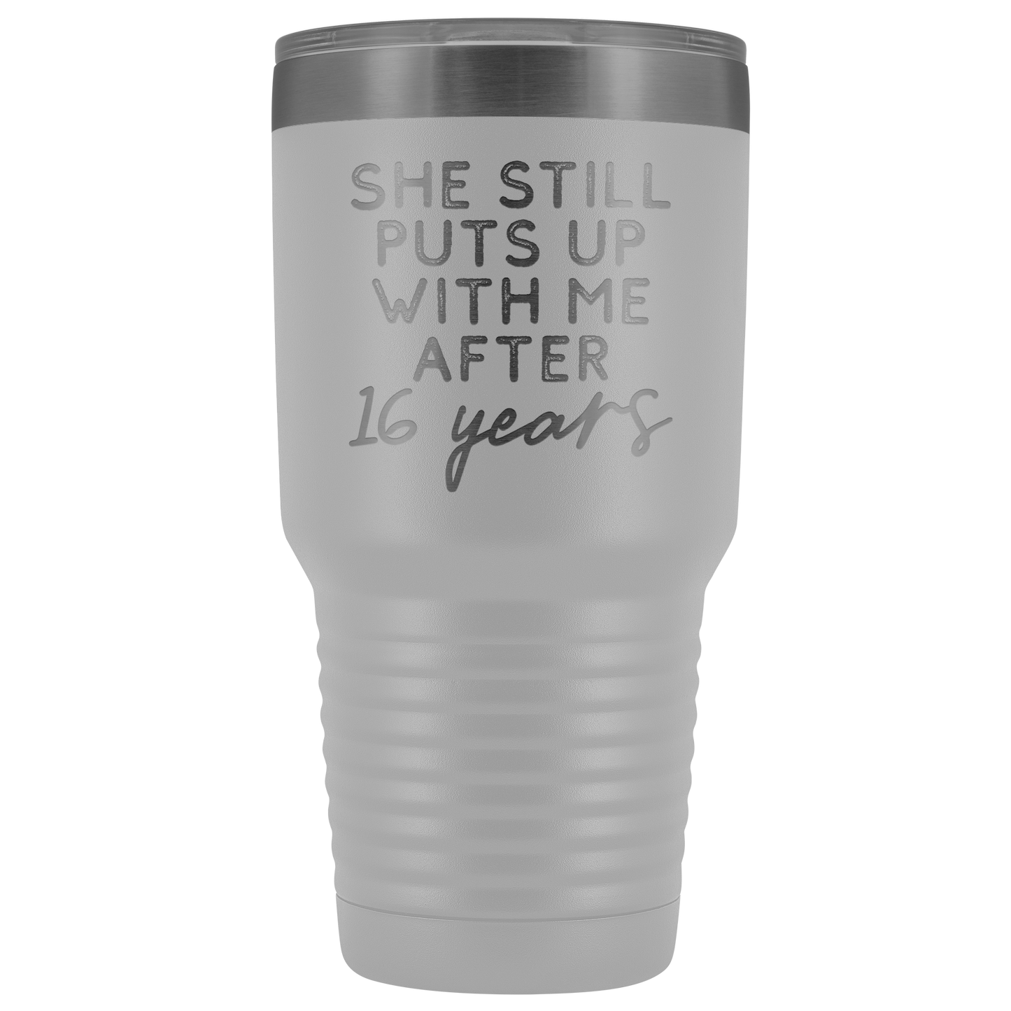 16th Anniversary Gift 16 Year Wedding Anniversary Coffee Mug Funny Husband Tumbler Gifts for Him Anniversary for Men Cup