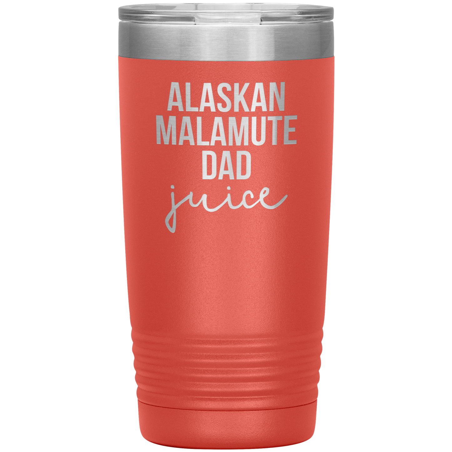 Alaskan Malamute Dad Tumbler, Funny Travel Coffee Mug, Birthday Gifts for Men and Women