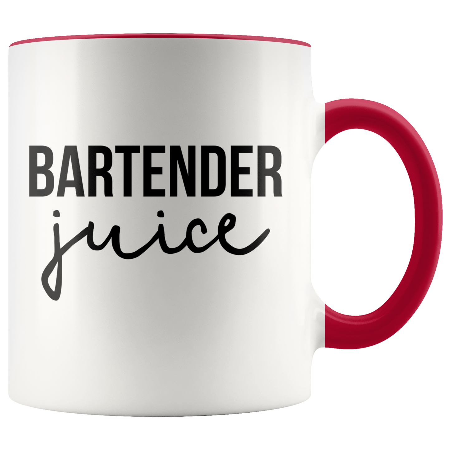 Bartender Gifts, Coffee Mug, Two Tone Accent Cup, Birthday Gift for Men and Women