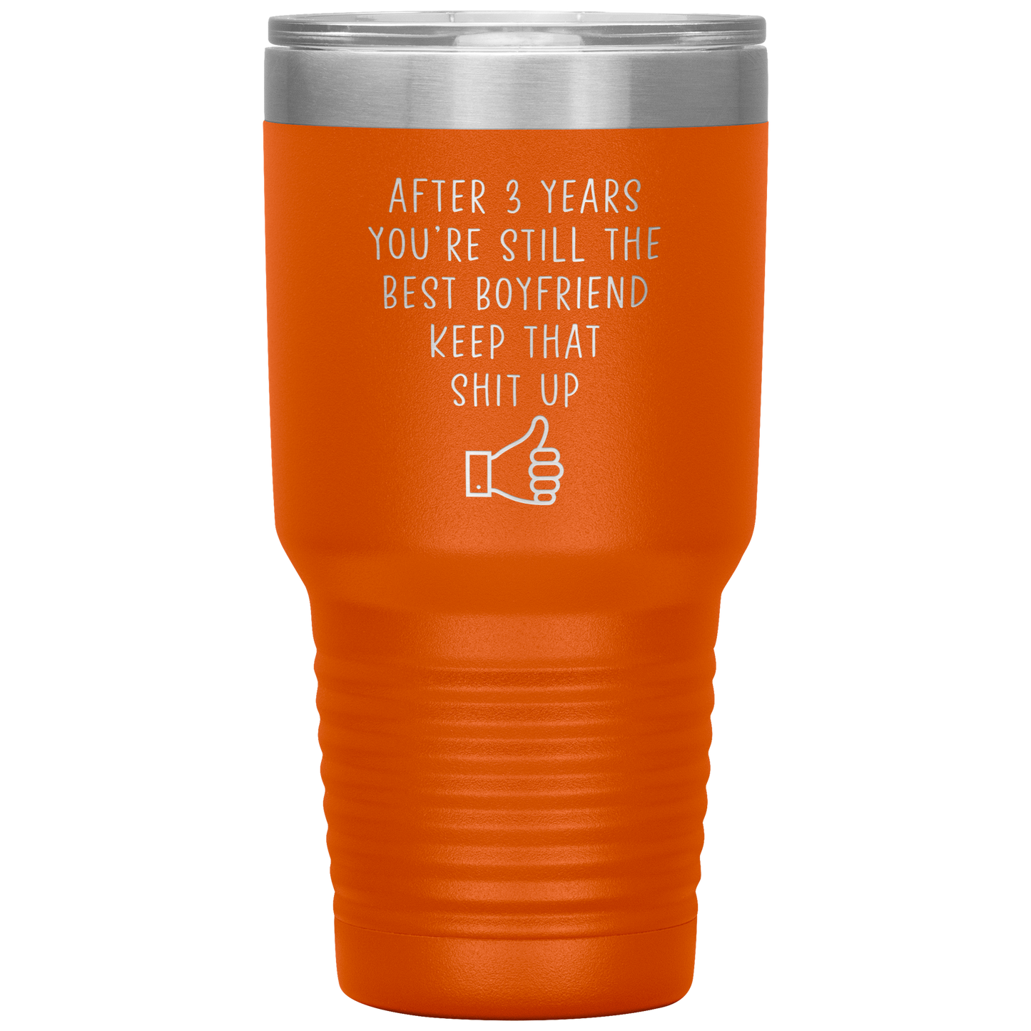 3rd Anniversary Tumbler, 3rd Anniversary Gifts, Travel Coffee Mug, Birthday Gifts for Men and Women