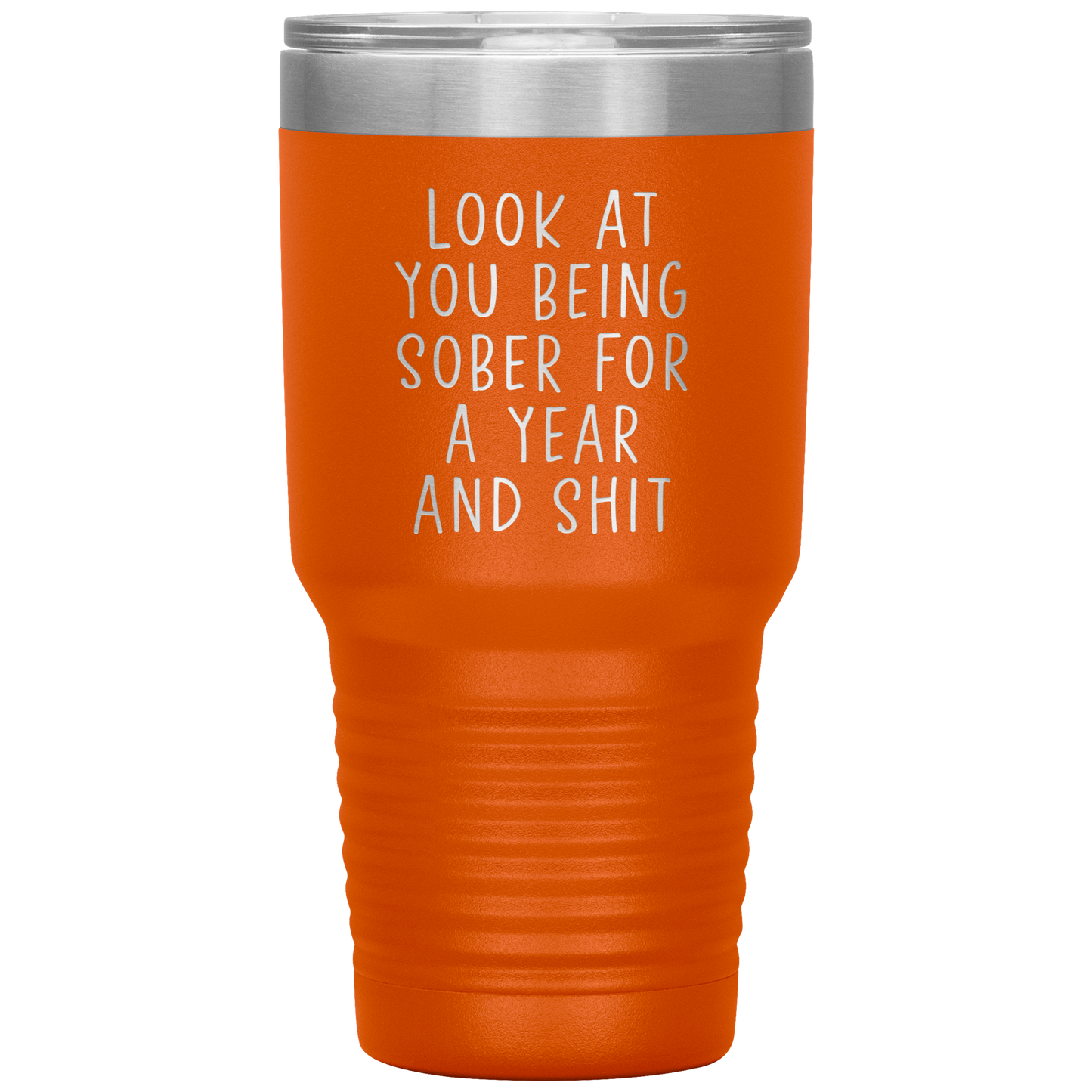 1 Year Sober Tumbler, 1 Year Sober Gifts, 1 Year Sober Coffee Mug, Sobriety Gifts for Men and Women